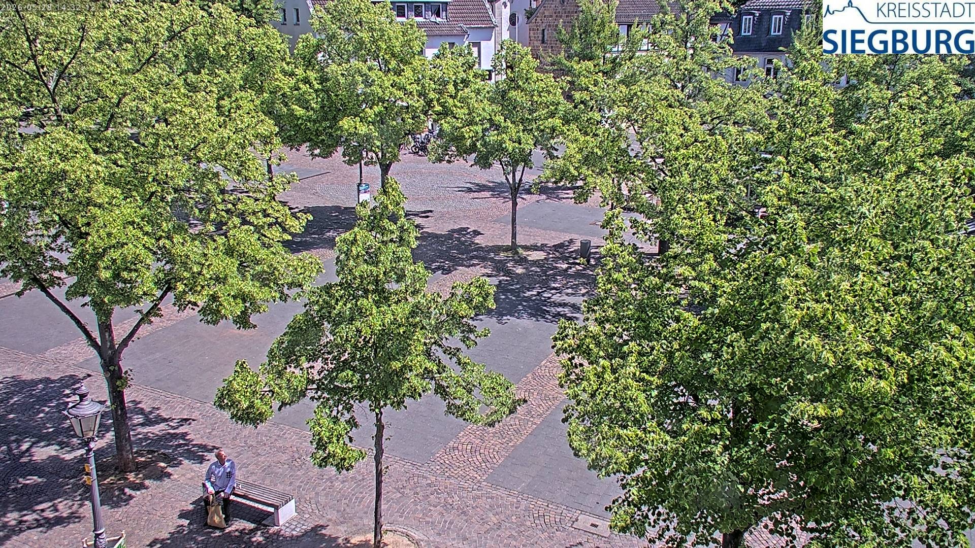 Archiv Foto Webcam Siegburg (Nordrhein-Westfalen) - Blick auf Marktplatz