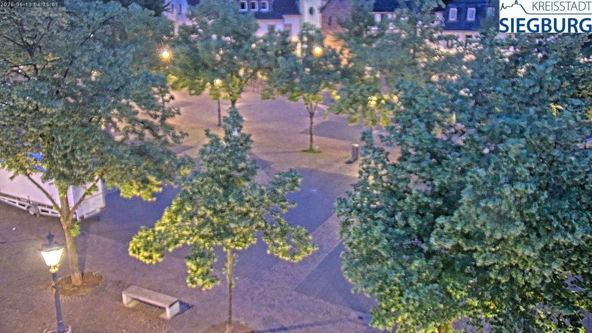 Archived image Webcam Siegburg (Noth Rhine-Westphalia) - View towards market square