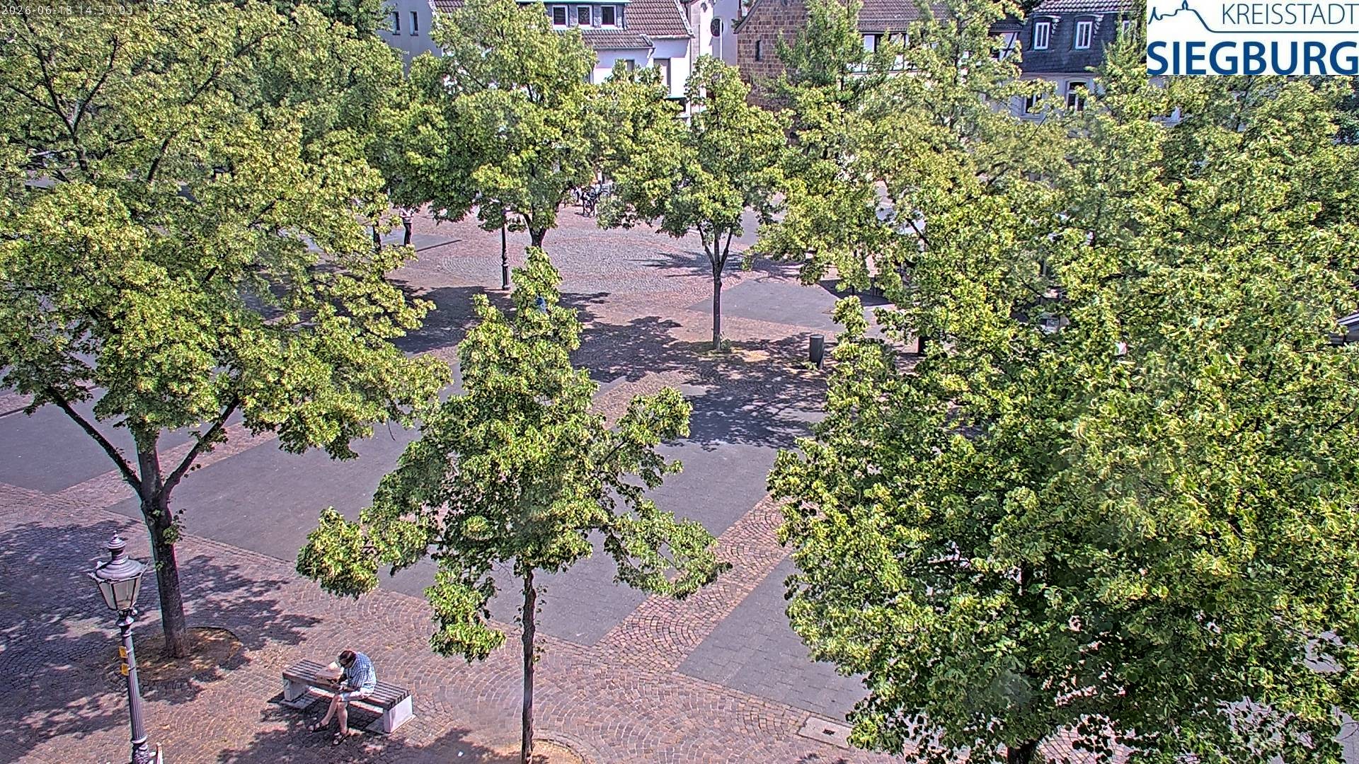 Archiv Foto Webcam Siegburg (Nordrhein-Westfalen) - Blick auf Marktplatz