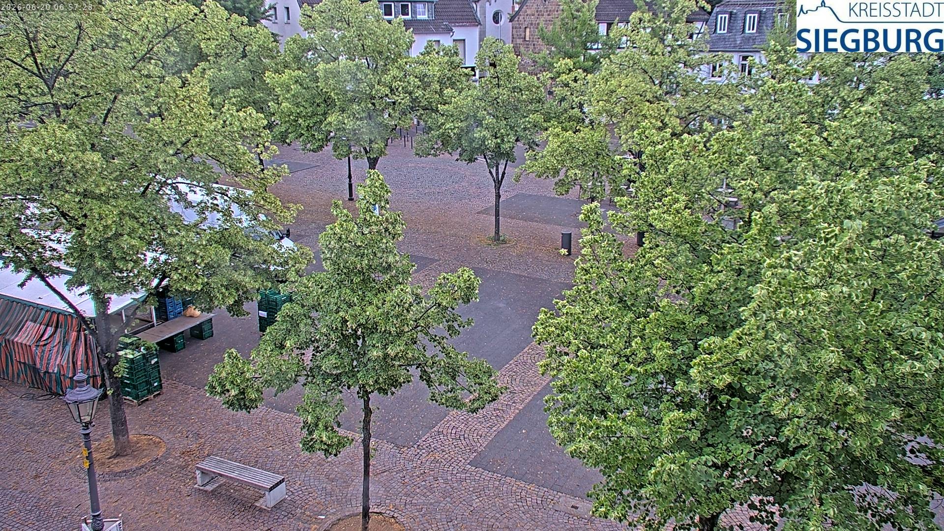 Archiv Foto Webcam Siegburg (Nordrhein-Westfalen) - Blick auf Marktplatz