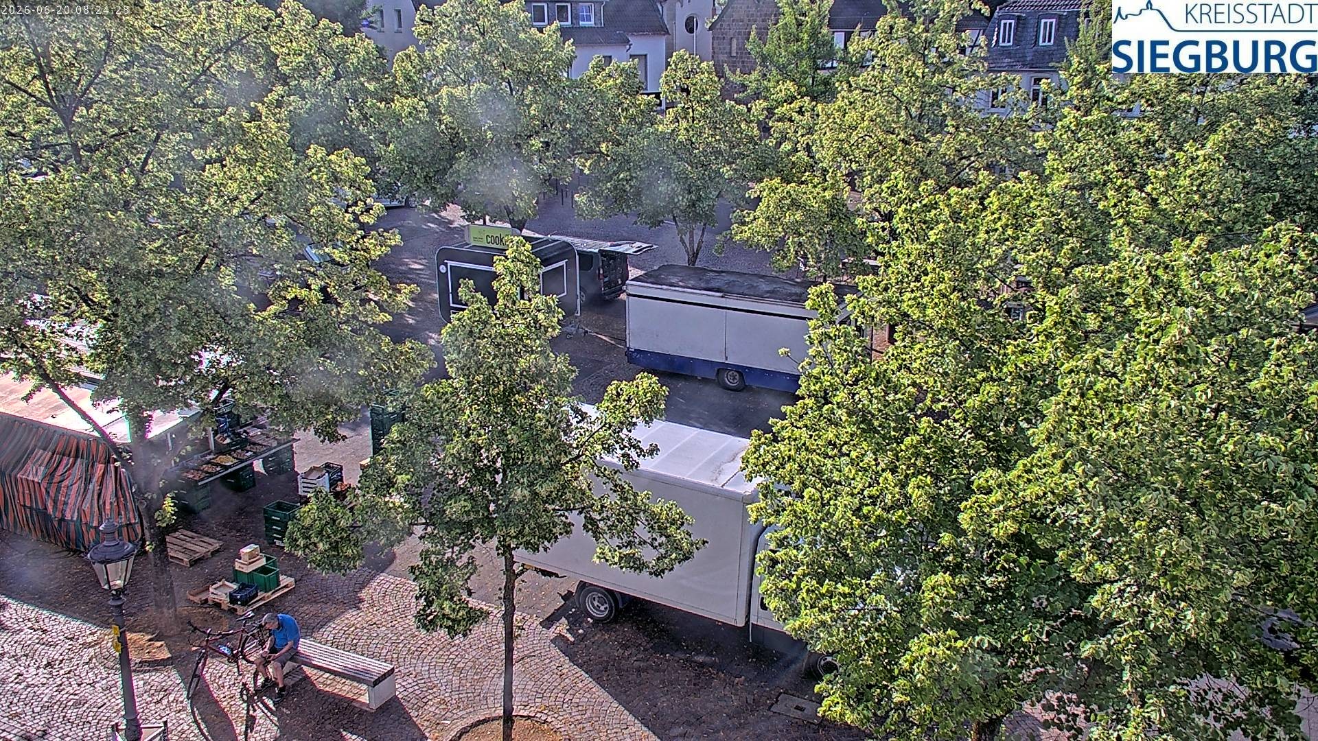 Archiv Foto Webcam Siegburg (Nordrhein-Westfalen) - Blick auf Marktplatz