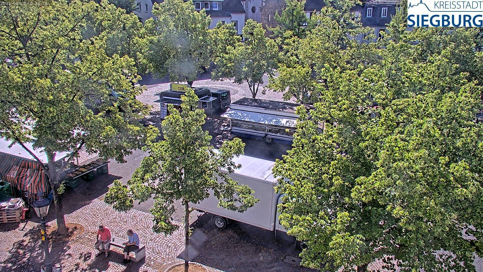 Archiv Foto Webcam Siegburg (Nordrhein-Westfalen) - Blick auf Marktplatz