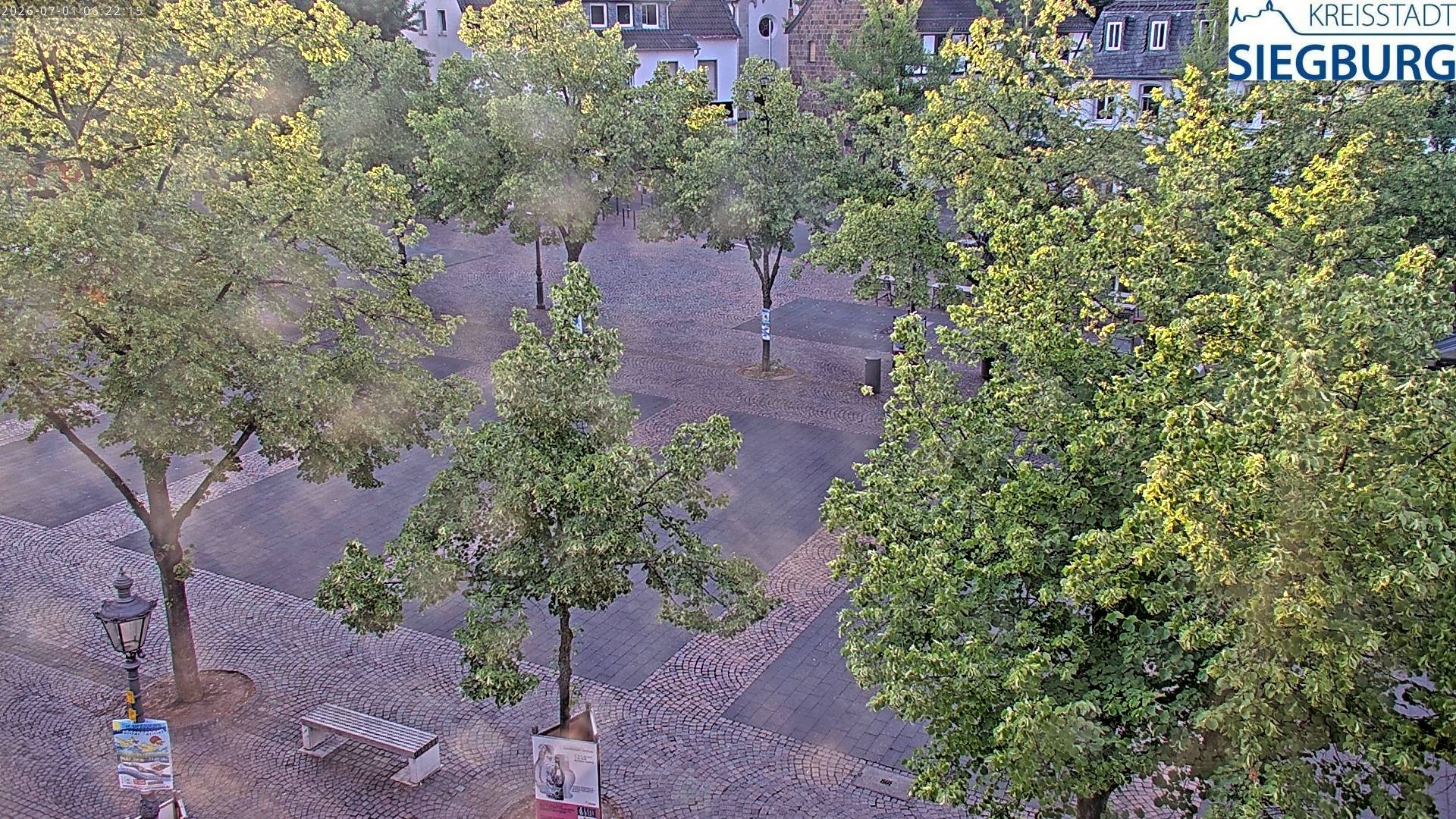 Archiv Foto Webcam Siegburg (Nordrhein-Westfalen) - Blick auf Marktplatz