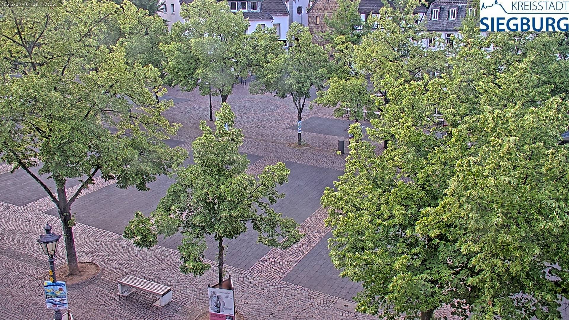 Archiv Foto Webcam Siegburg (Nordrhein-Westfalen) - Blick auf Marktplatz