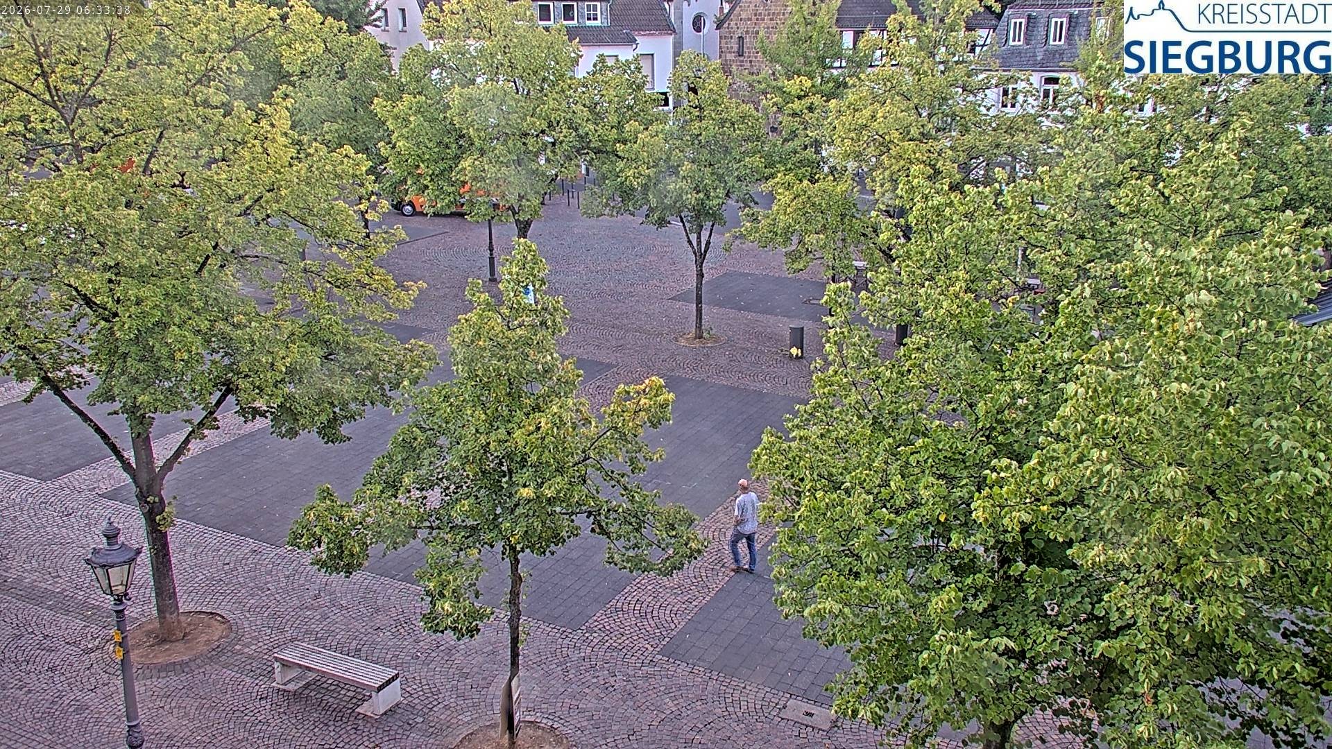 Archiv Foto Webcam Siegburg (Nordrhein-Westfalen) - Blick auf Marktplatz