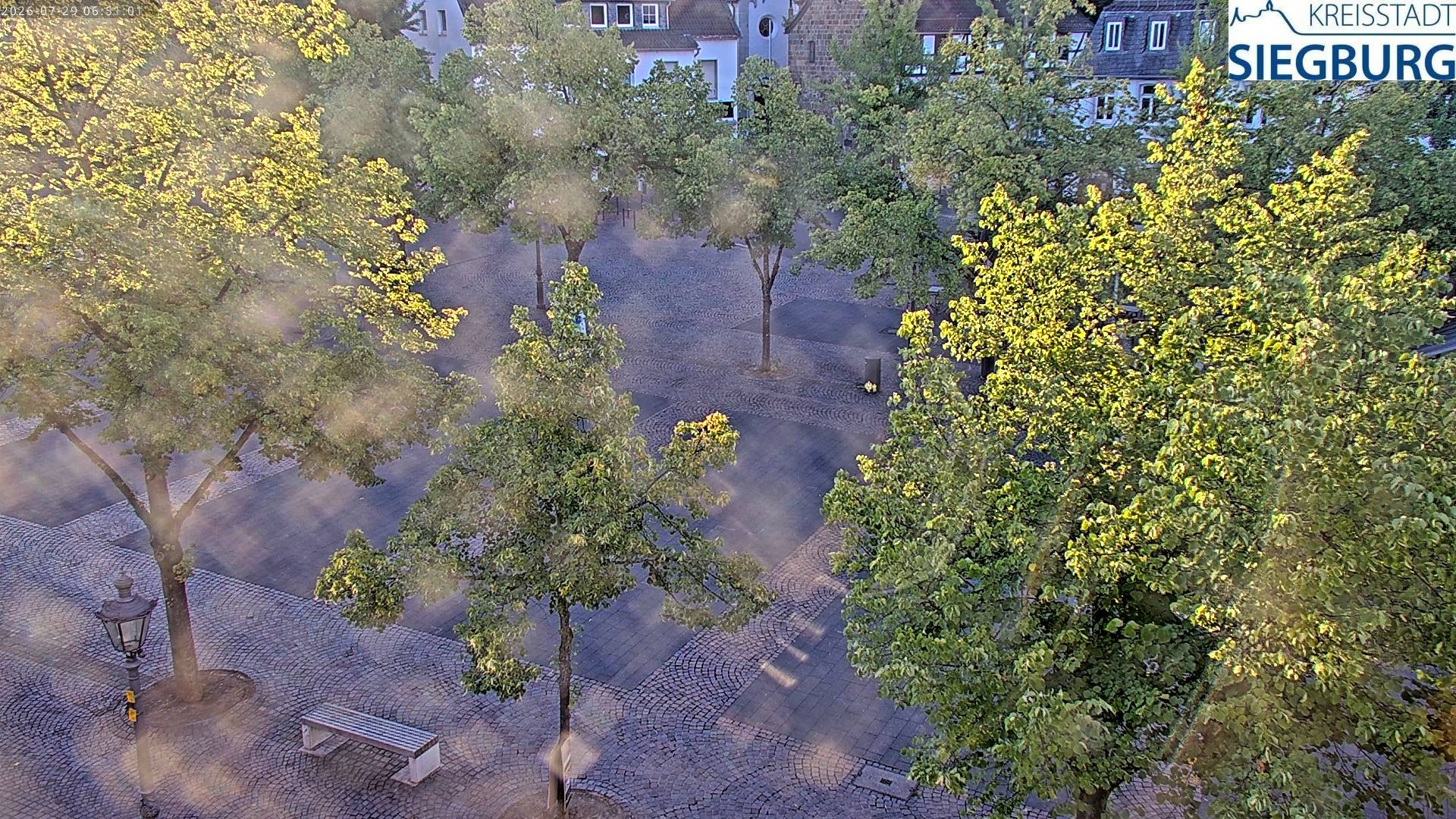 Archiv Foto Webcam Siegburg (Nordrhein-Westfalen) - Blick auf Marktplatz