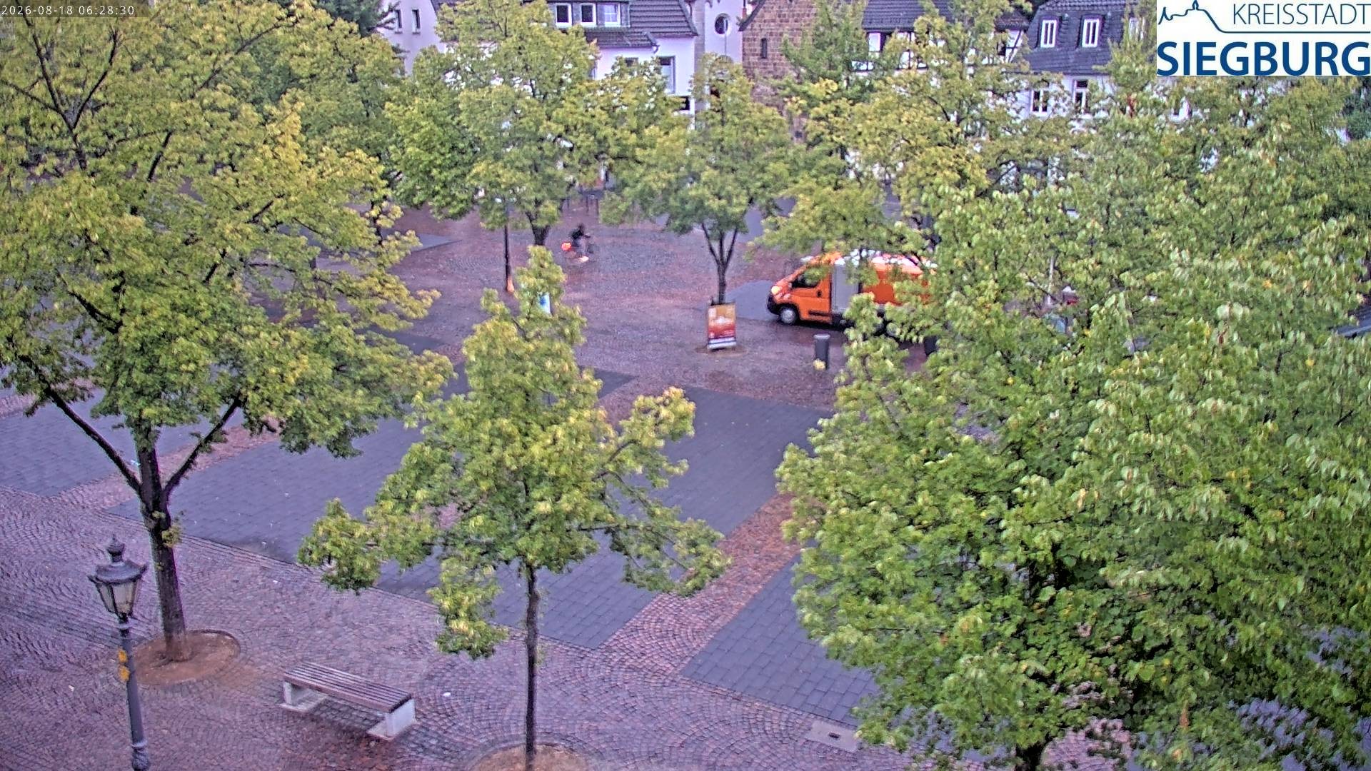 Archiv Foto Webcam Siegburg (Nordrhein-Westfalen) - Blick auf Marktplatz