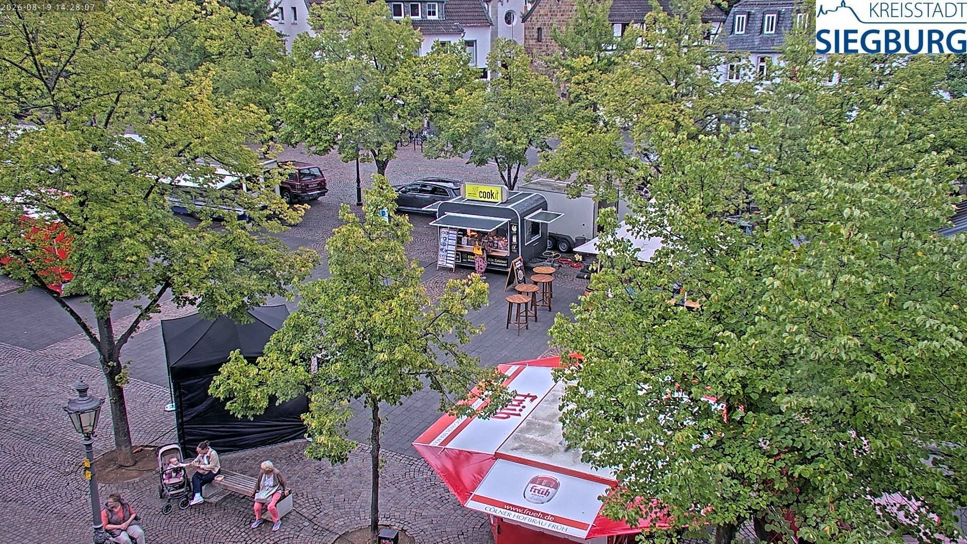 Archiv Foto Webcam Siegburg (Nordrhein-Westfalen) - Blick auf Marktplatz