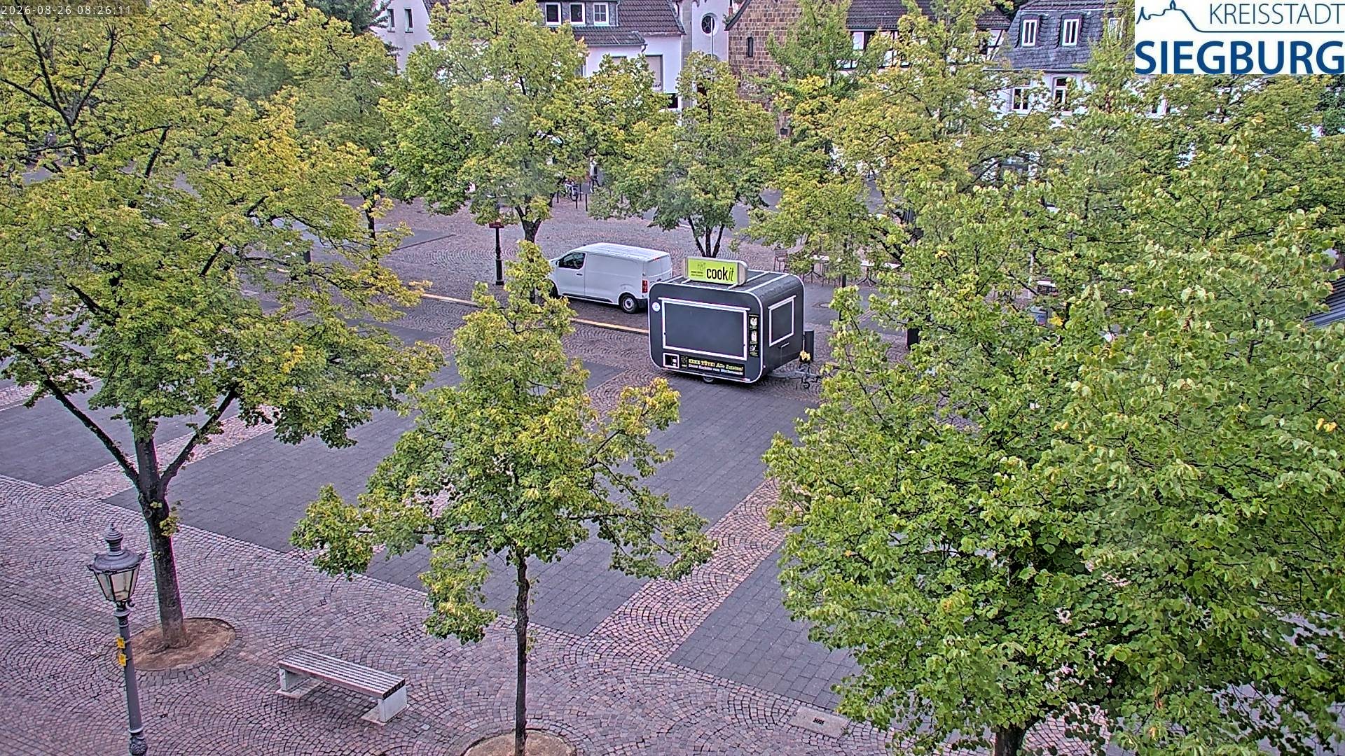 Archived image Webcam Siegburg (Noth Rhine-Westphalia) - View towards market square