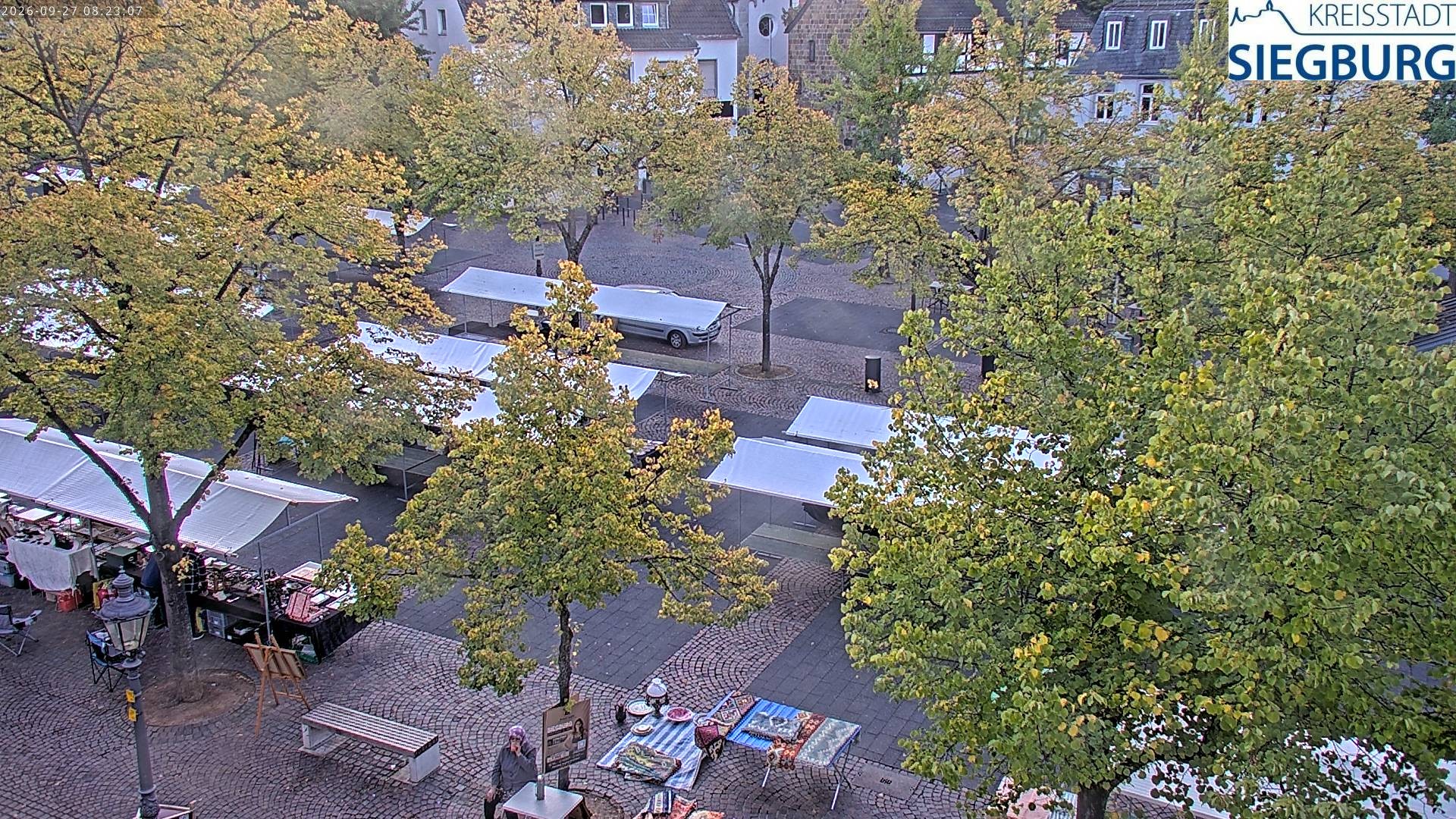 Archiv Foto Webcam Siegburg (Nordrhein-Westfalen) - Blick auf Marktplatz
