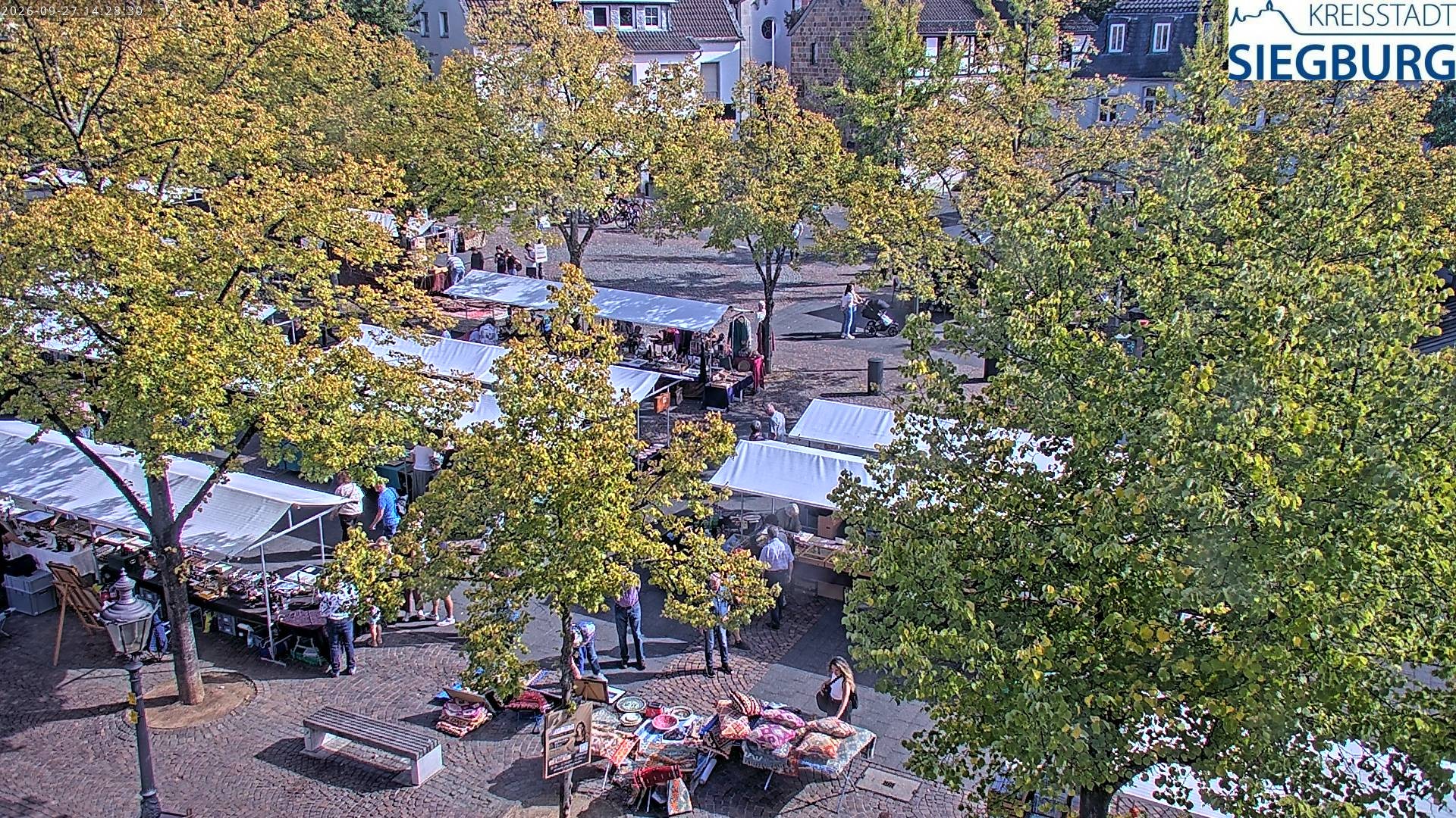 Archiv Foto Webcam Siegburg (Nordrhein-Westfalen) - Blick auf Marktplatz