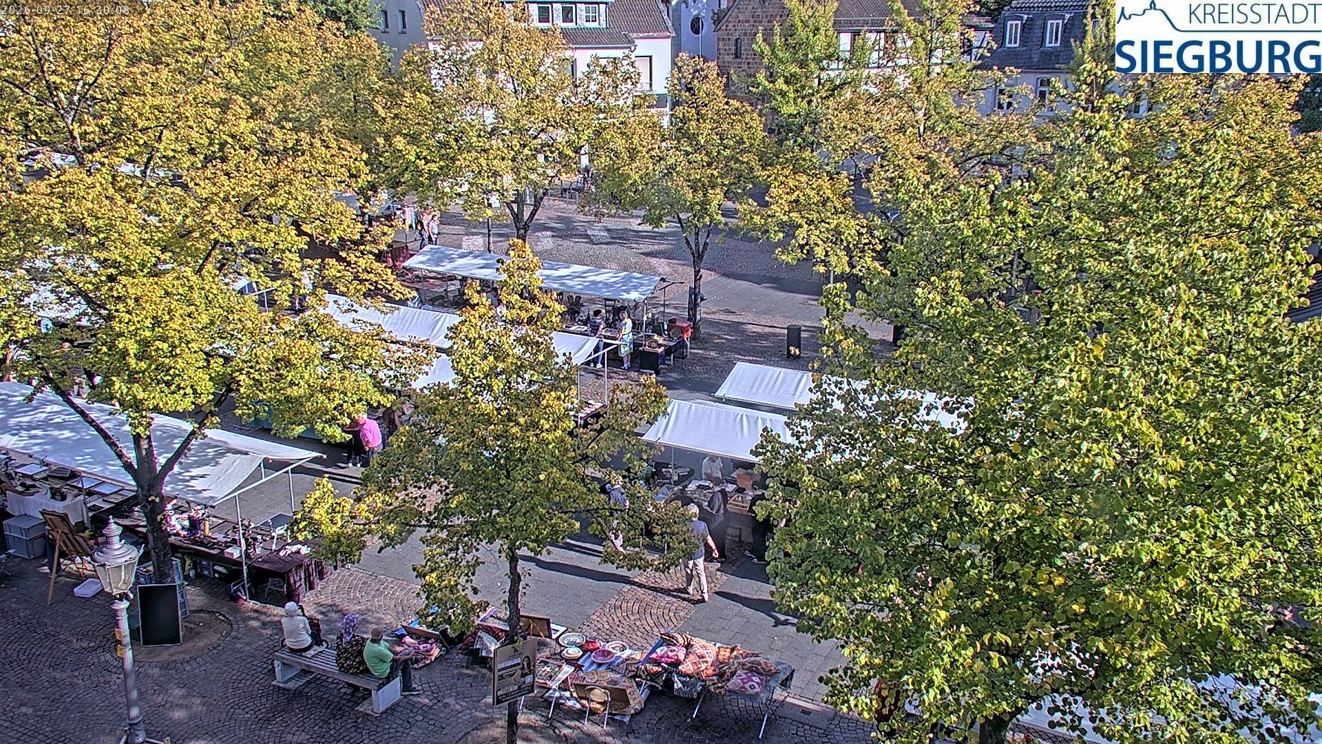 Archiv Foto Webcam Siegburg (Nordrhein-Westfalen) - Blick auf Marktplatz