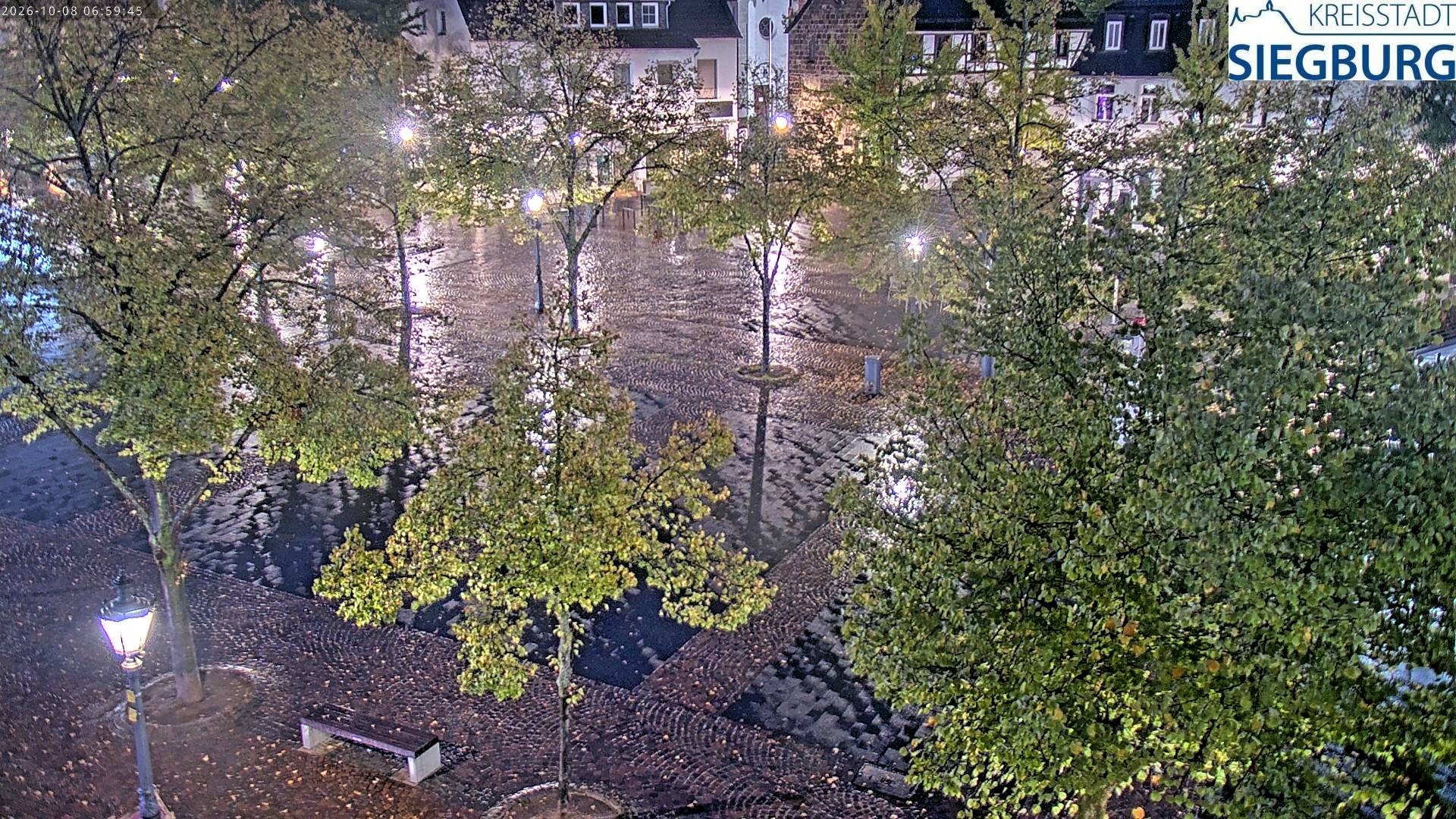 Archived image Webcam Siegburg (Noth Rhine-Westphalia) - View towards market square