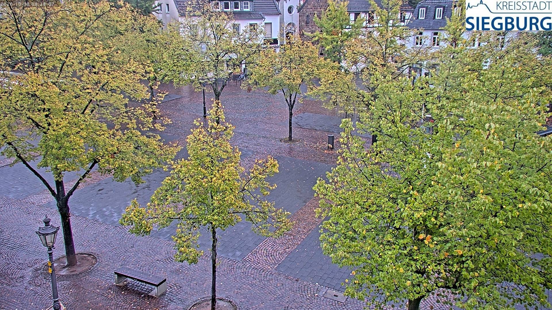 Archived image Webcam Siegburg (Noth Rhine-Westphalia) - View towards market square