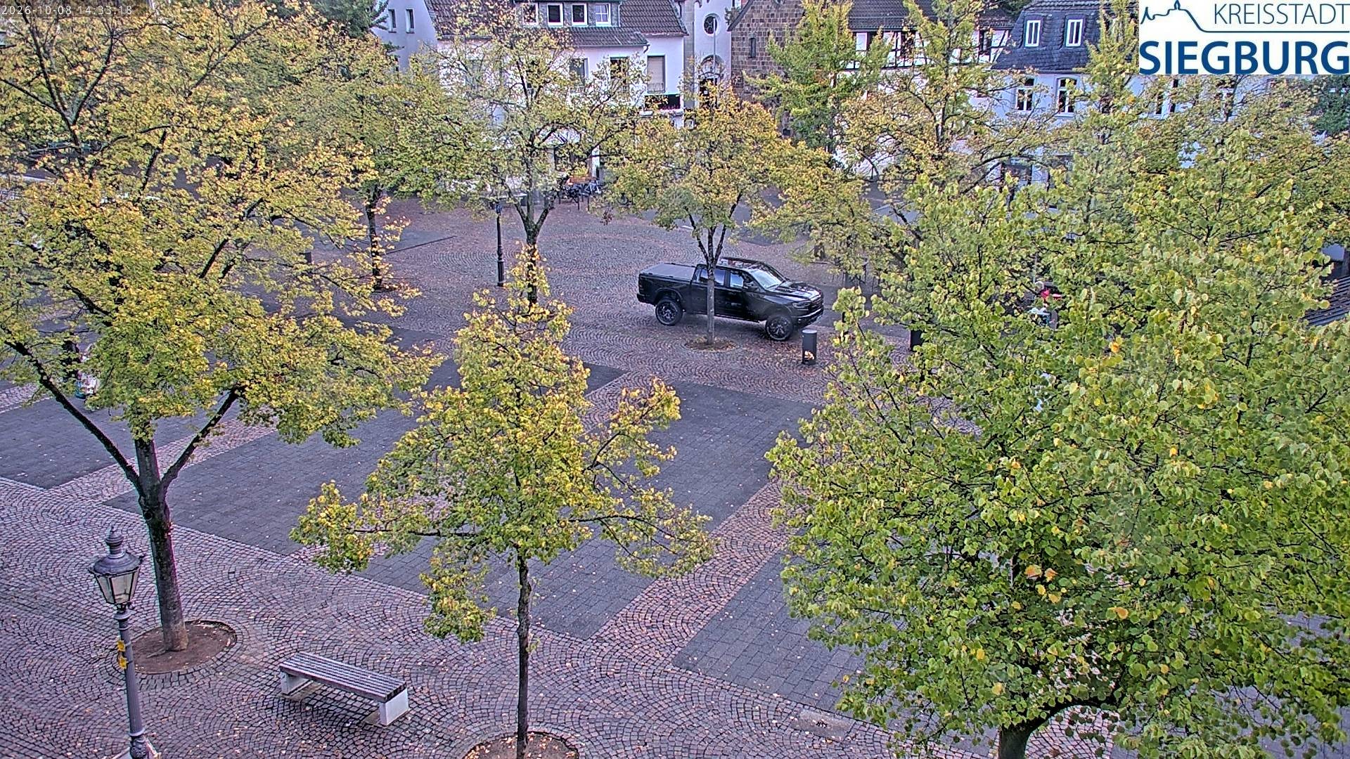 Archived image Webcam Siegburg (Noth Rhine-Westphalia) - View towards market square