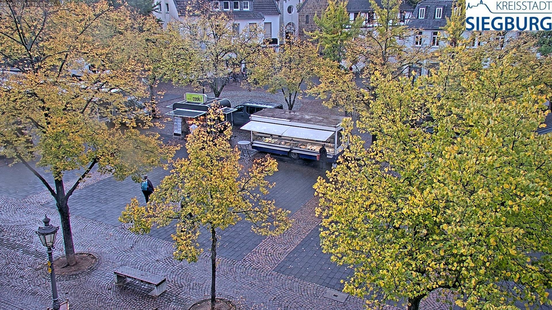 Archiv Foto Webcam Siegburg (Nordrhein-Westfalen) - Blick auf Marktplatz