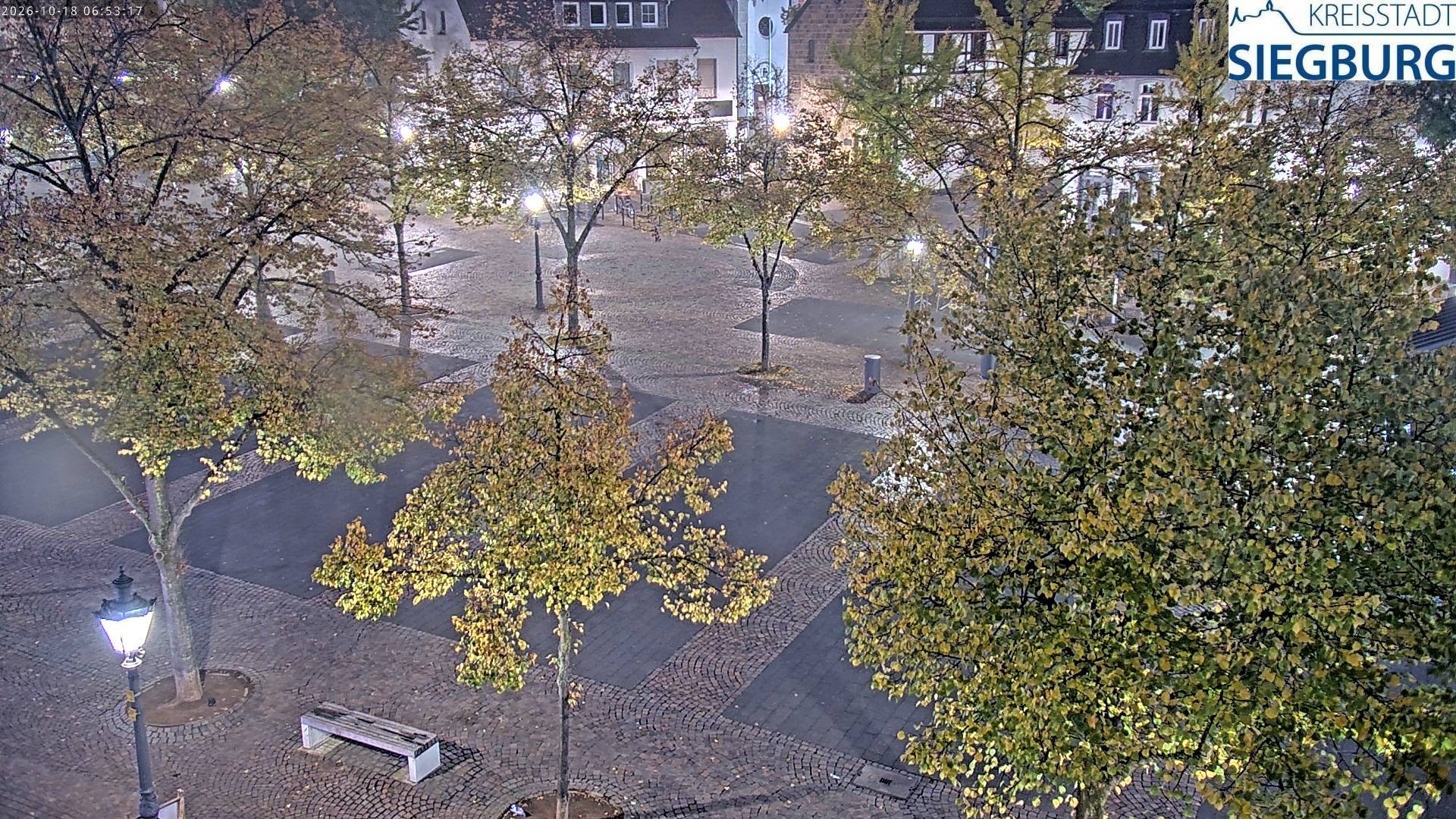 Archived image Webcam Siegburg (Noth Rhine-Westphalia) - View towards market square