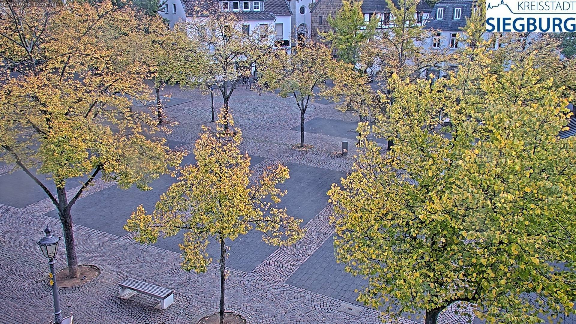 Archived image Webcam Siegburg (Noth Rhine-Westphalia) - View towards market square
