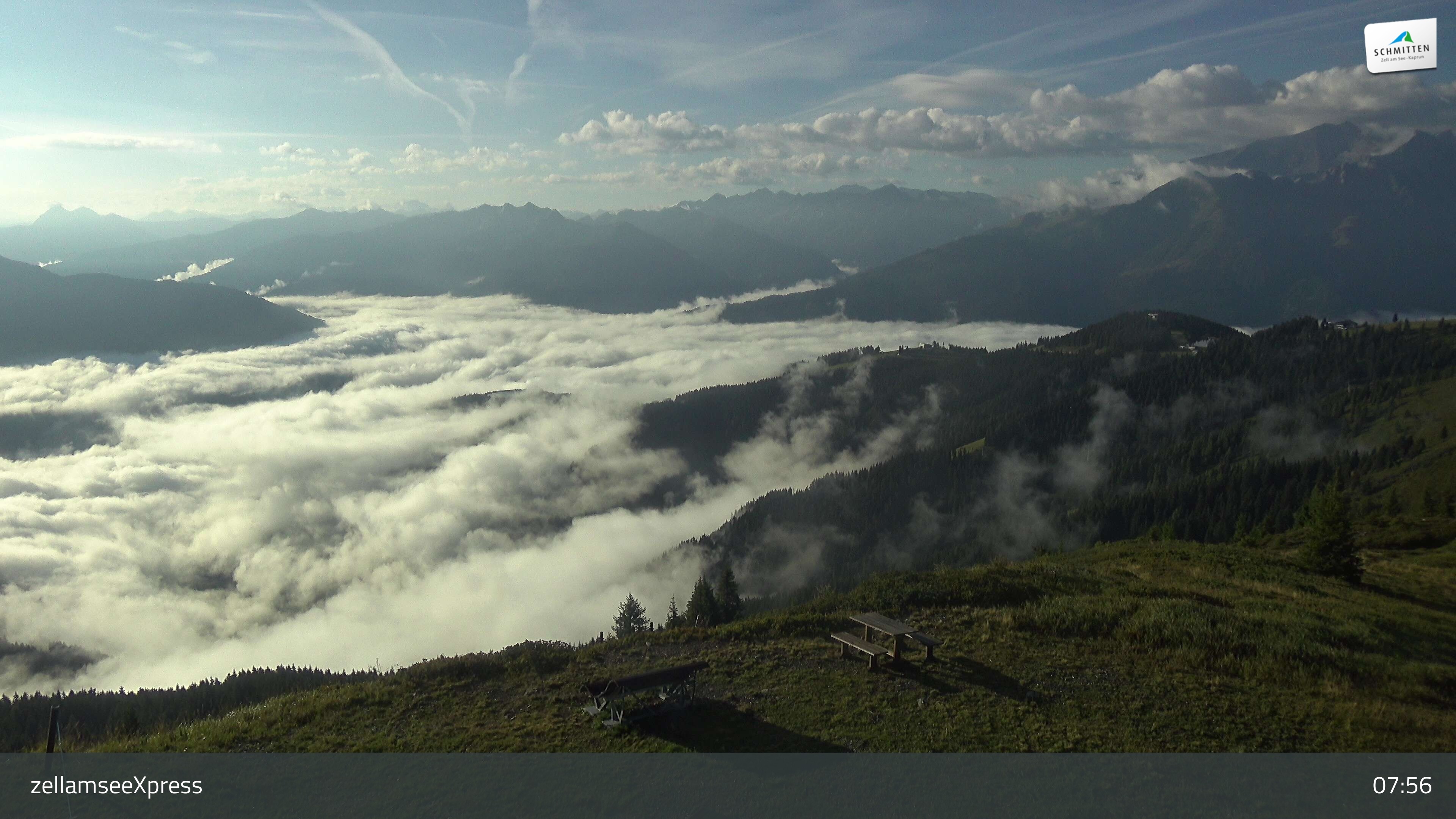 Archiv Foto Webcam Schmittenhöhe: Bergstation zellamseeXpress
