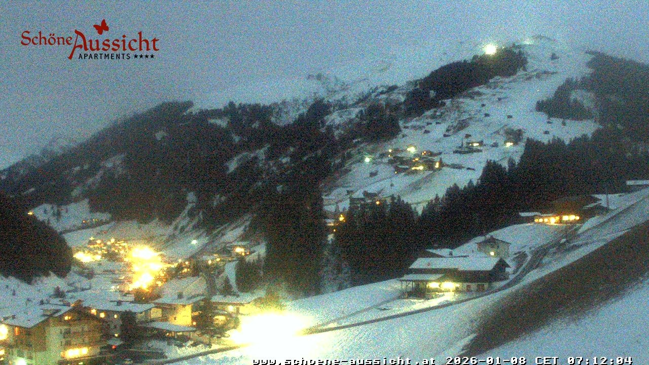 Archiv Foto Webcam Tux Lanersbach - Ausblick Appartements Schöne Aussicht