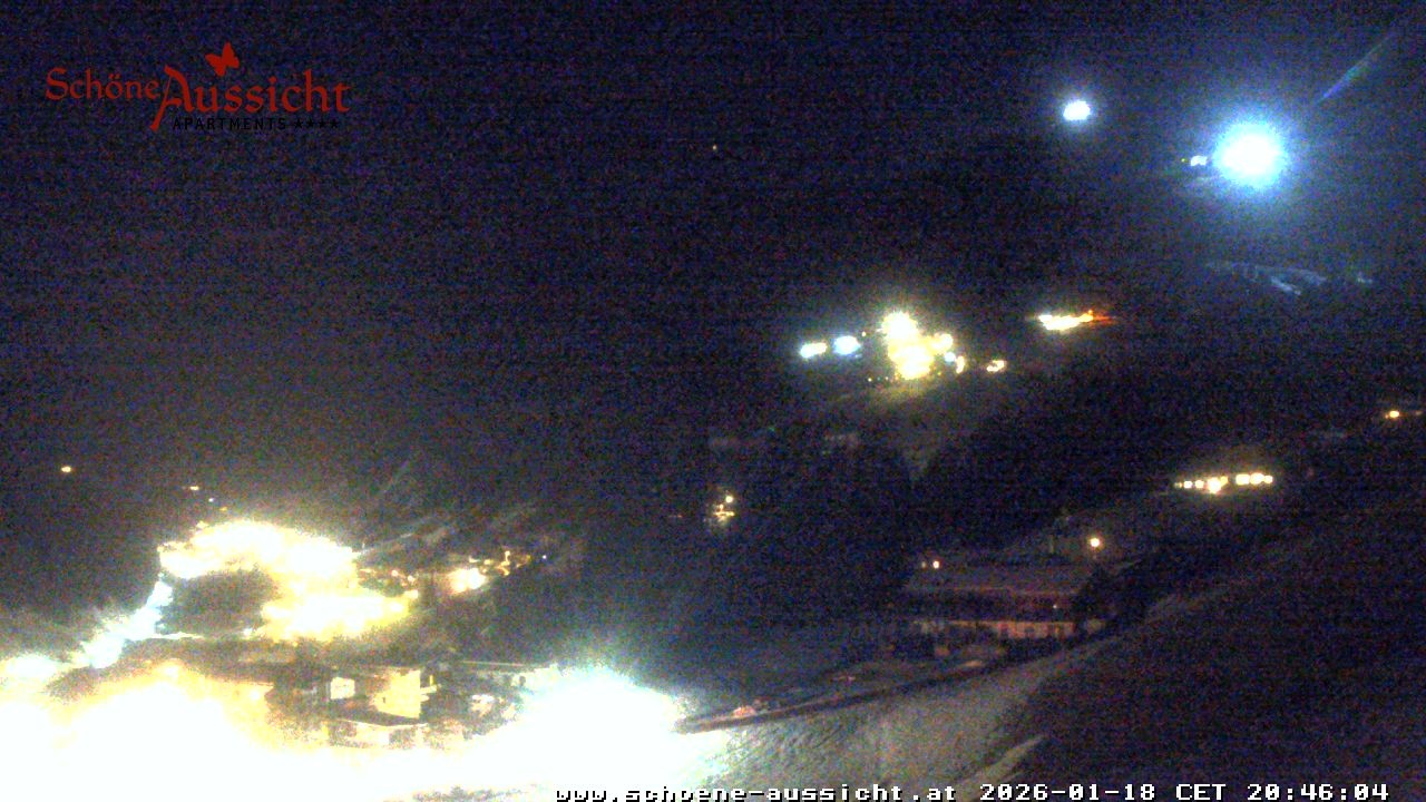 Archiv Foto Webcam Tux Lanersbach - Ausblick Appartements Schöne Aussicht