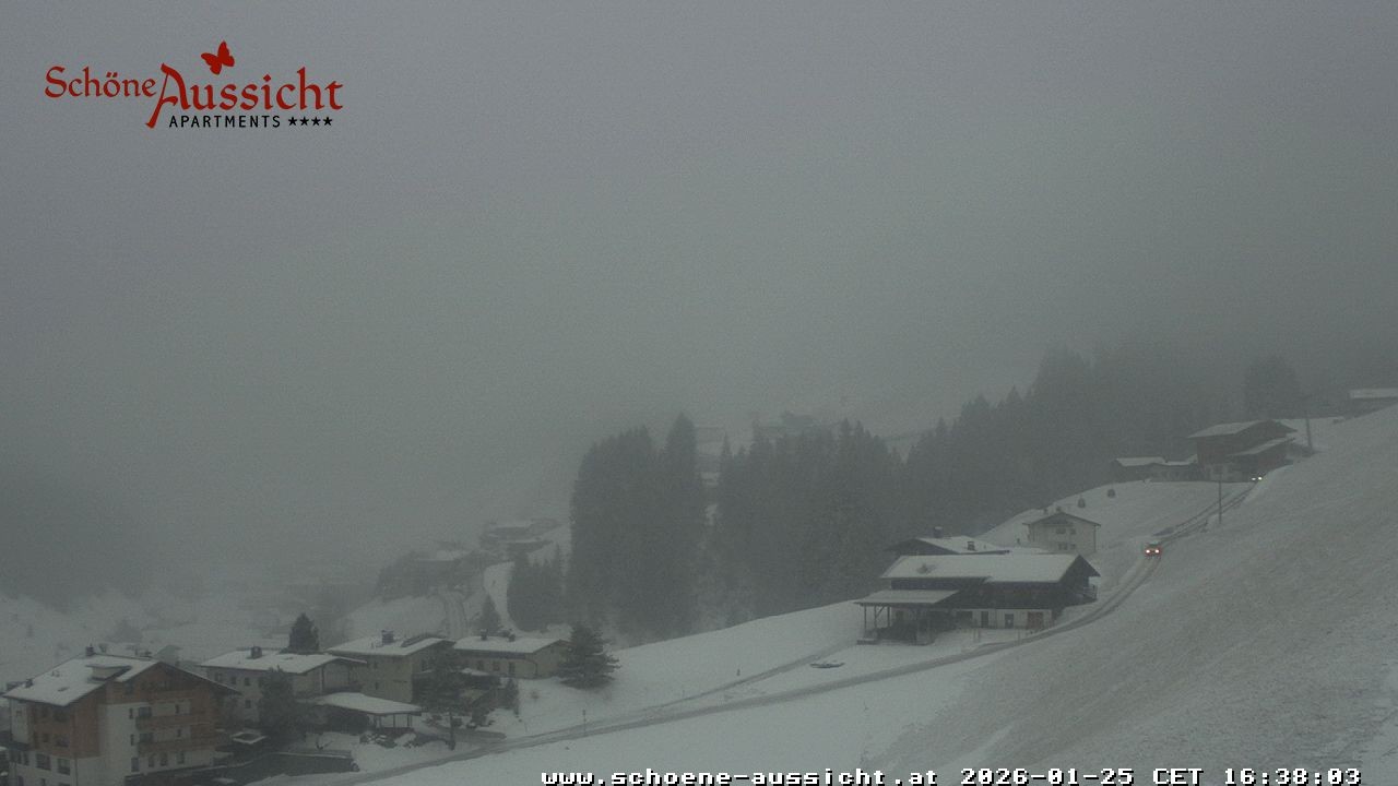 Archiv Foto Webcam Tux Lanersbach - Ausblick Appartements Schöne Aussicht