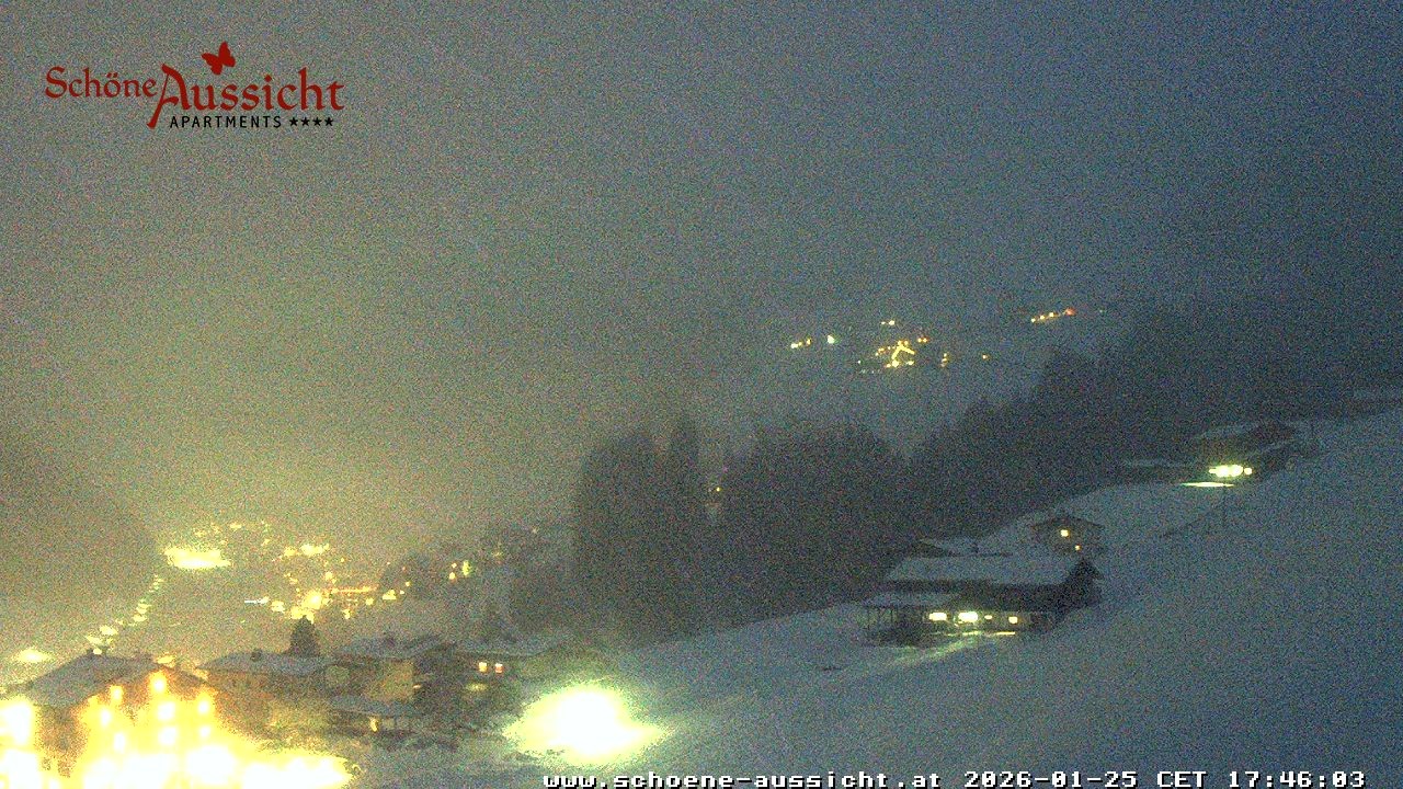 Archiv Foto Webcam Tux Lanersbach - Ausblick Appartements Schöne Aussicht