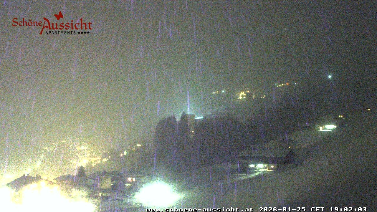 Archiv Foto Webcam Tux Lanersbach - Ausblick Appartements Schöne Aussicht