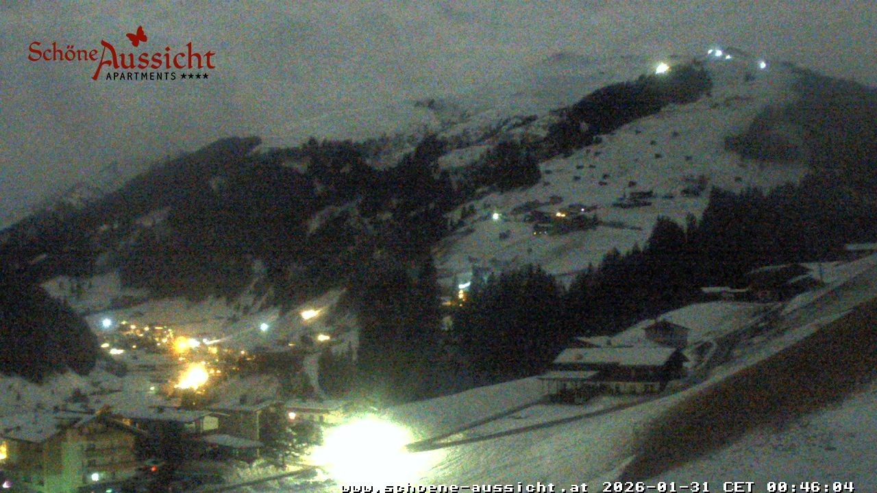 Archiv Foto Webcam Tux Lanersbach - Ausblick Appartements Schöne Aussicht