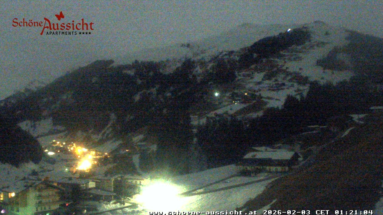 Archiv Foto Webcam Tux Lanersbach - Ausblick Appartements Schöne Aussicht