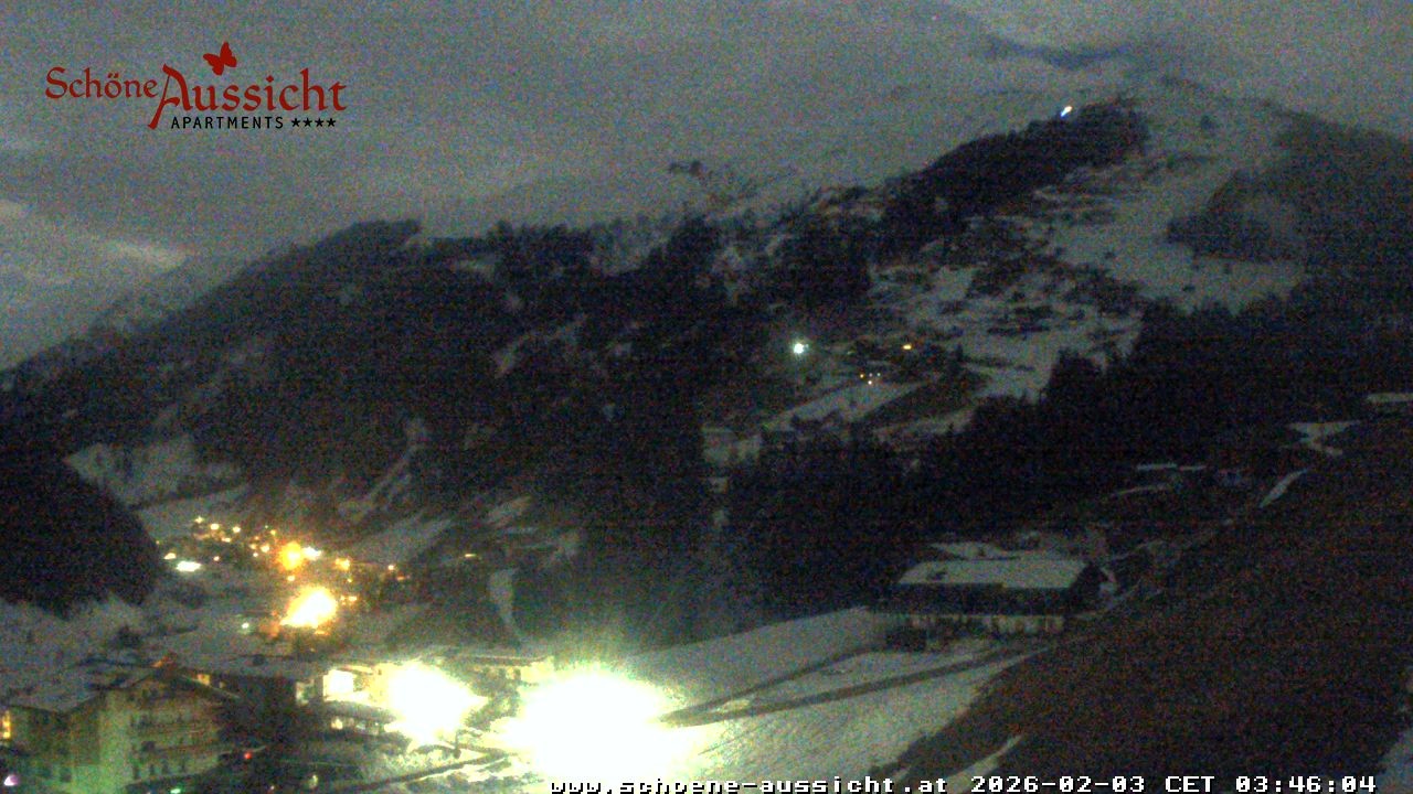 Archiv Foto Webcam Tux Lanersbach - Ausblick Appartements Schöne Aussicht