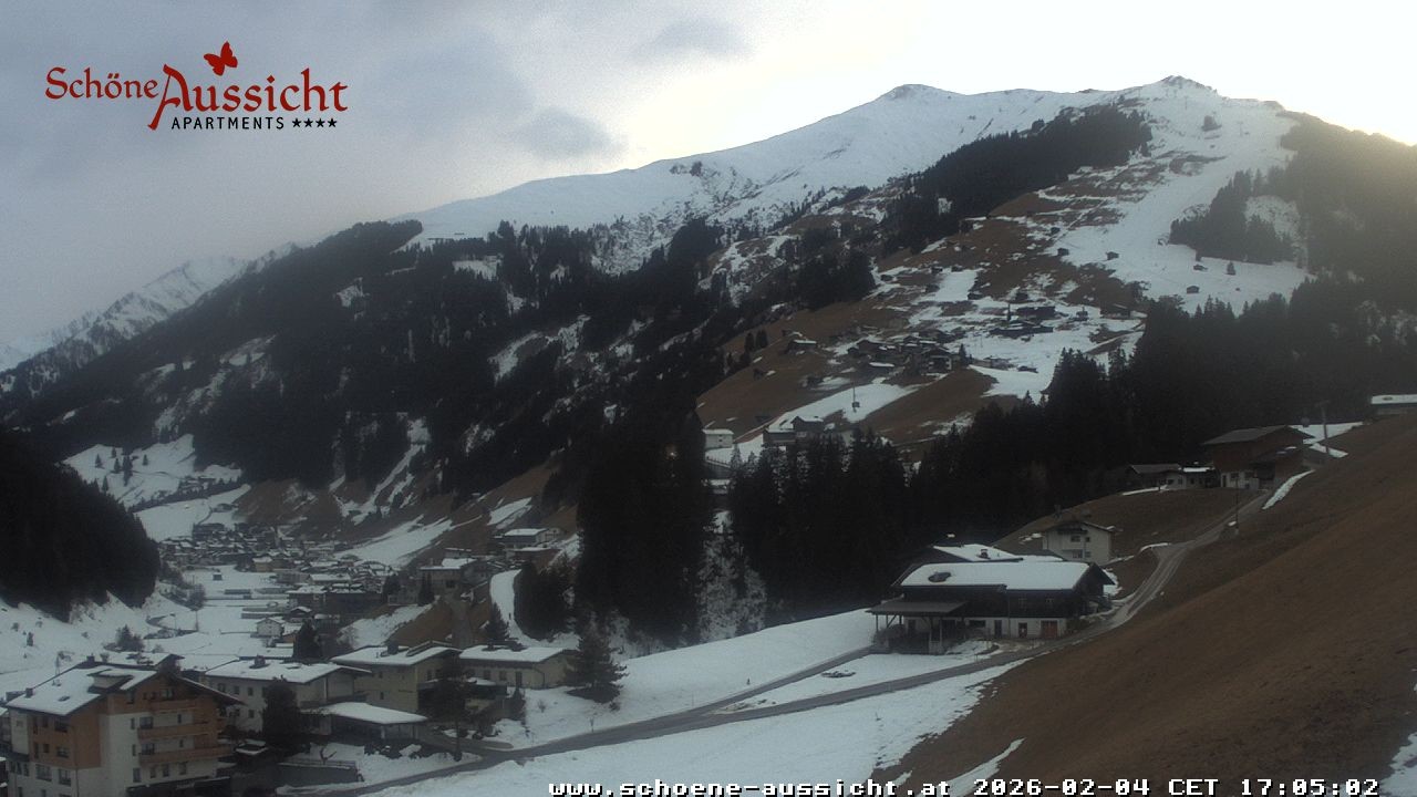 Archiv Foto Webcam Tux Lanersbach - Ausblick Appartements Schöne Aussicht