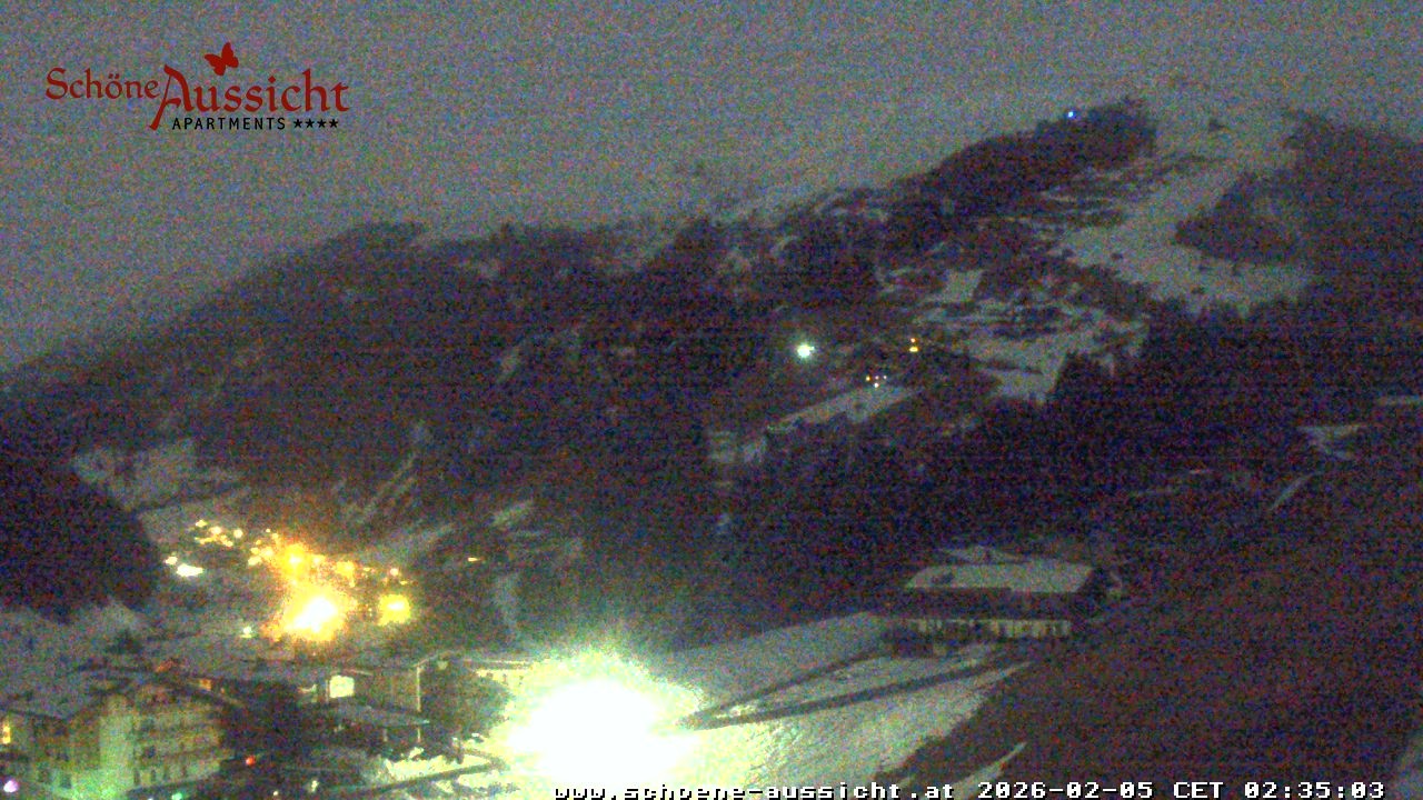 Archiv Foto Webcam Tux Lanersbach - Ausblick Appartements Schöne Aussicht