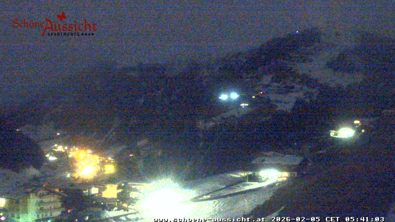 Archiv Foto Webcam Tux Lanersbach - Ausblick Appartements Schöne Aussicht