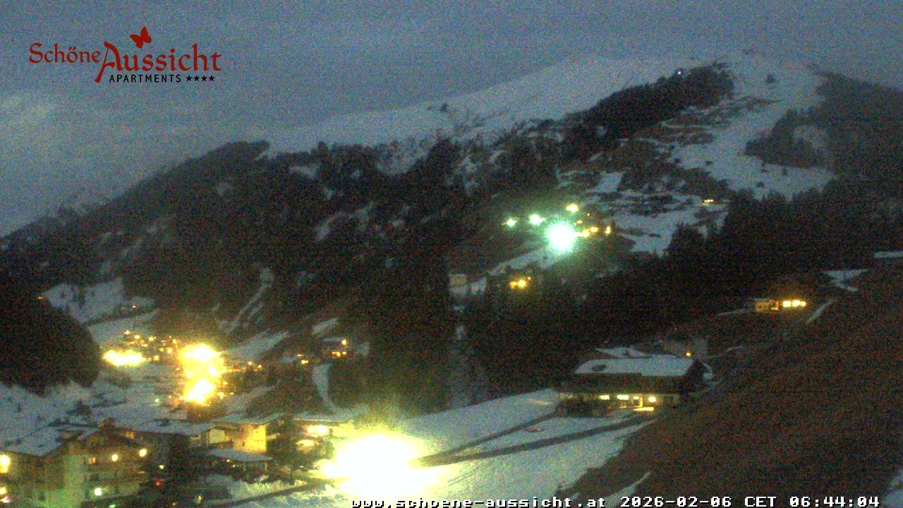 Archiv Foto Webcam Tux Lanersbach - Ausblick Appartements Schöne Aussicht