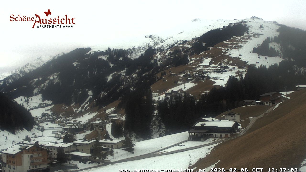 Archiv Foto Webcam Tux Lanersbach - Ausblick Appartements Schöne Aussicht