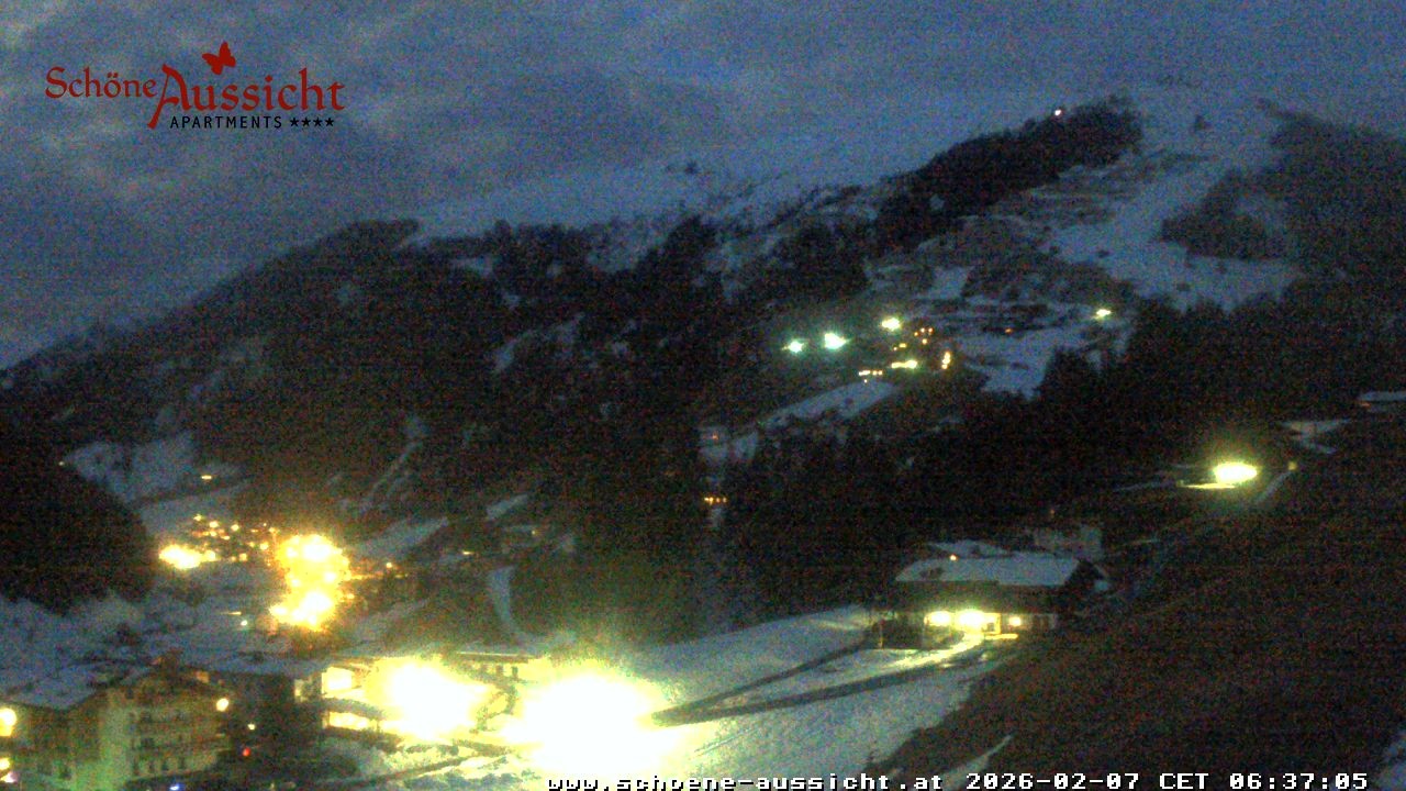 Archiv Foto Webcam Tux Lanersbach - Ausblick Appartements Schöne Aussicht