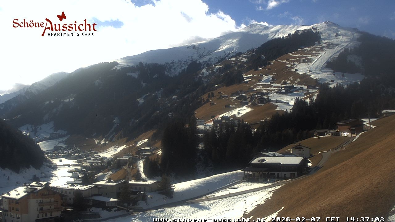 Archiv Foto Webcam Tux Lanersbach - Ausblick Appartements Schöne Aussicht