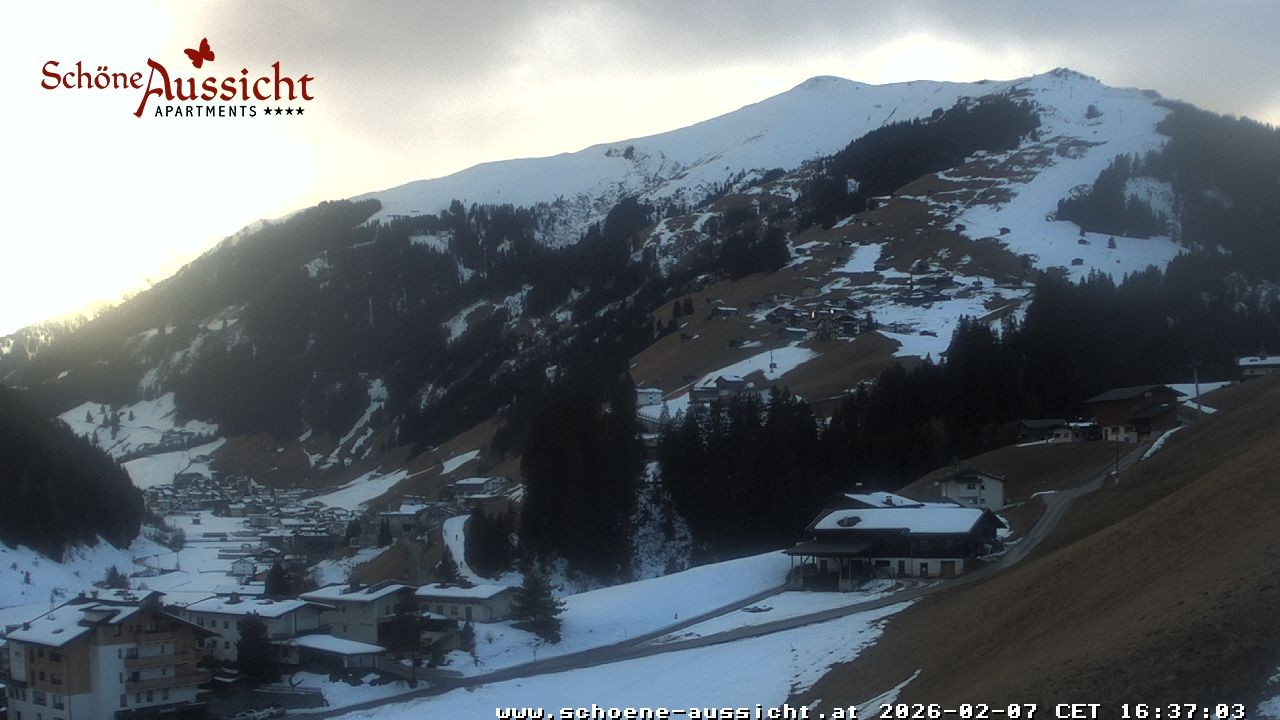 Archiv Foto Webcam Tux Lanersbach - Ausblick Appartements Schöne Aussicht