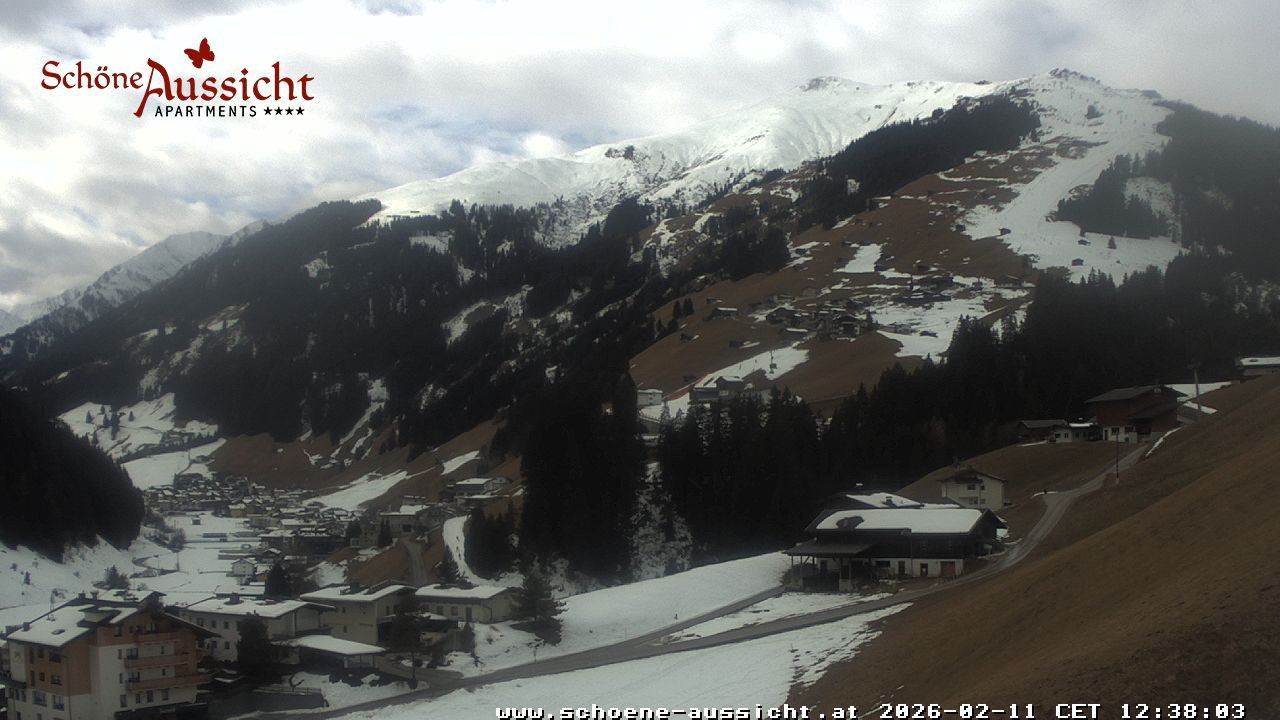Archiv Foto Webcam Tux Lanersbach - Ausblick Appartements Schöne Aussicht