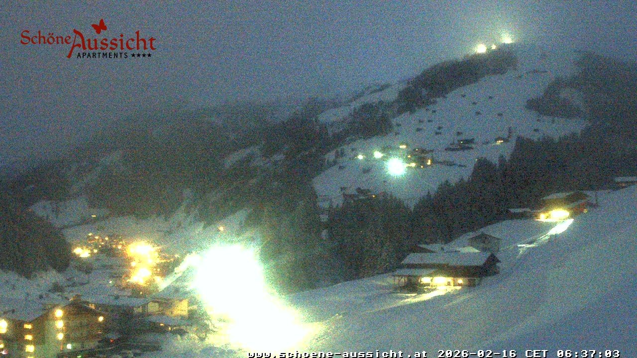 Archiv Foto Webcam Tux Lanersbach - Ausblick Appartements Schöne Aussicht