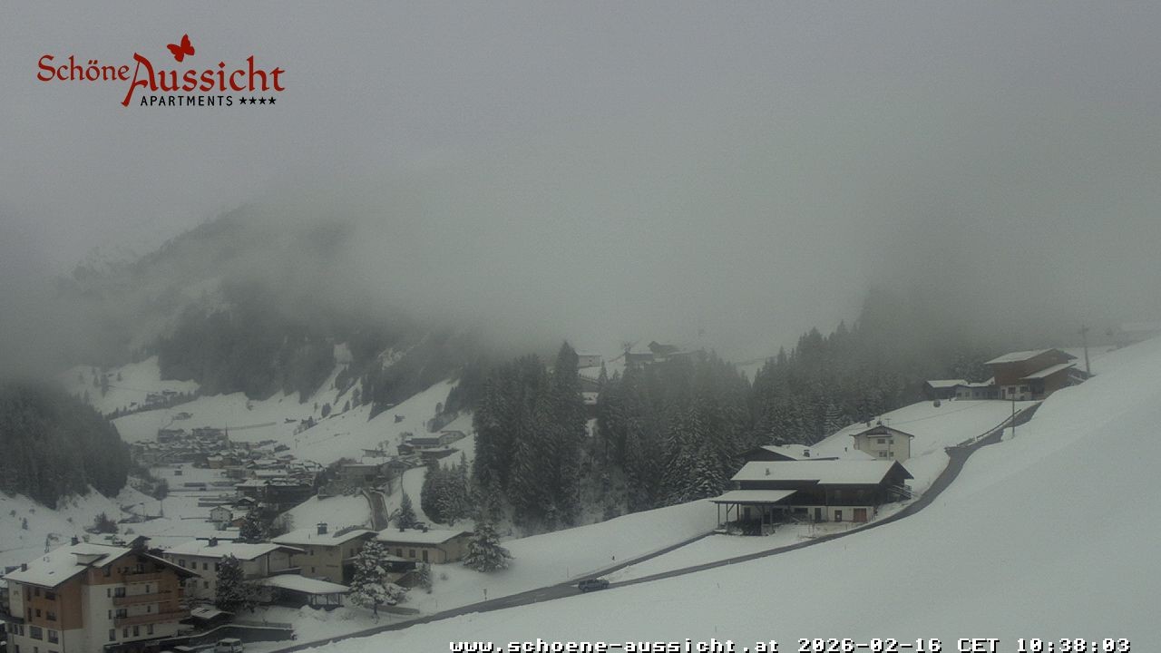 Archiv Foto Webcam Tux Lanersbach - Ausblick Appartements Schöne Aussicht