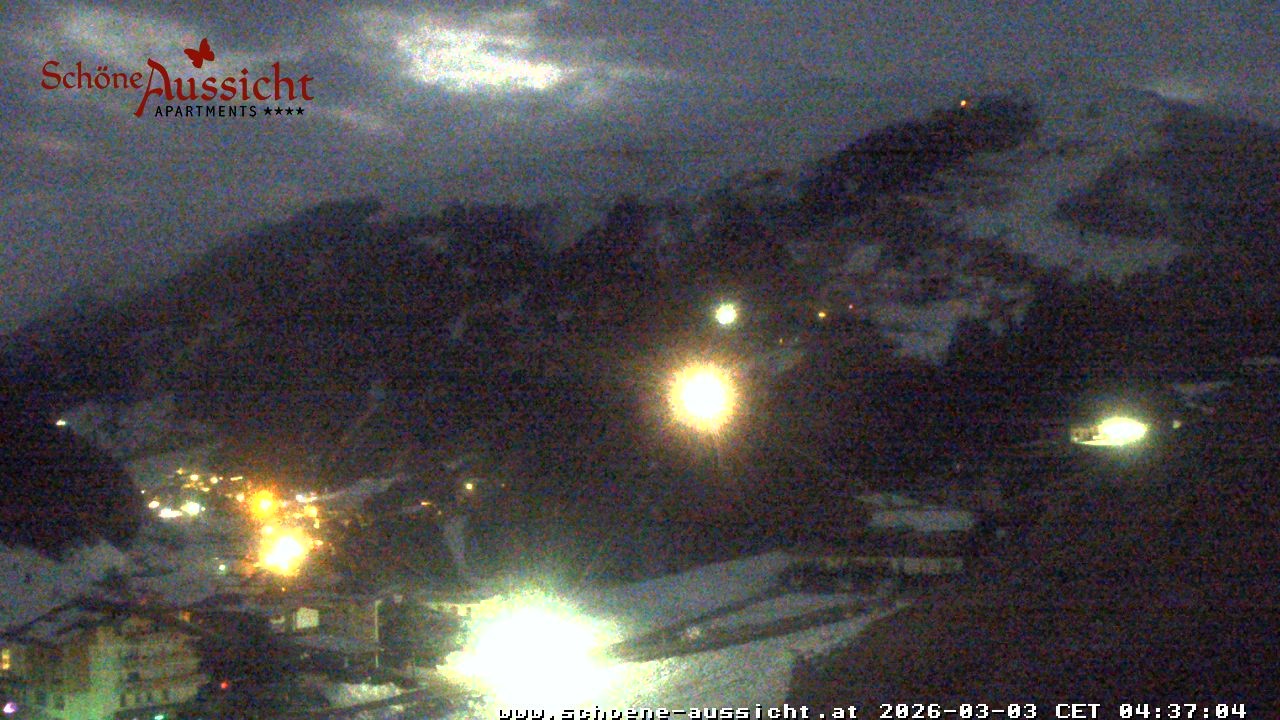 Archiv Foto Webcam Tux Lanersbach - Ausblick Appartements Schöne Aussicht