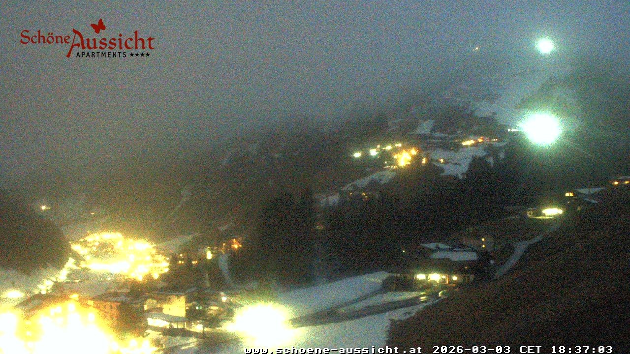 Archiv Foto Webcam Tux Lanersbach - Ausblick Appartements Schöne Aussicht