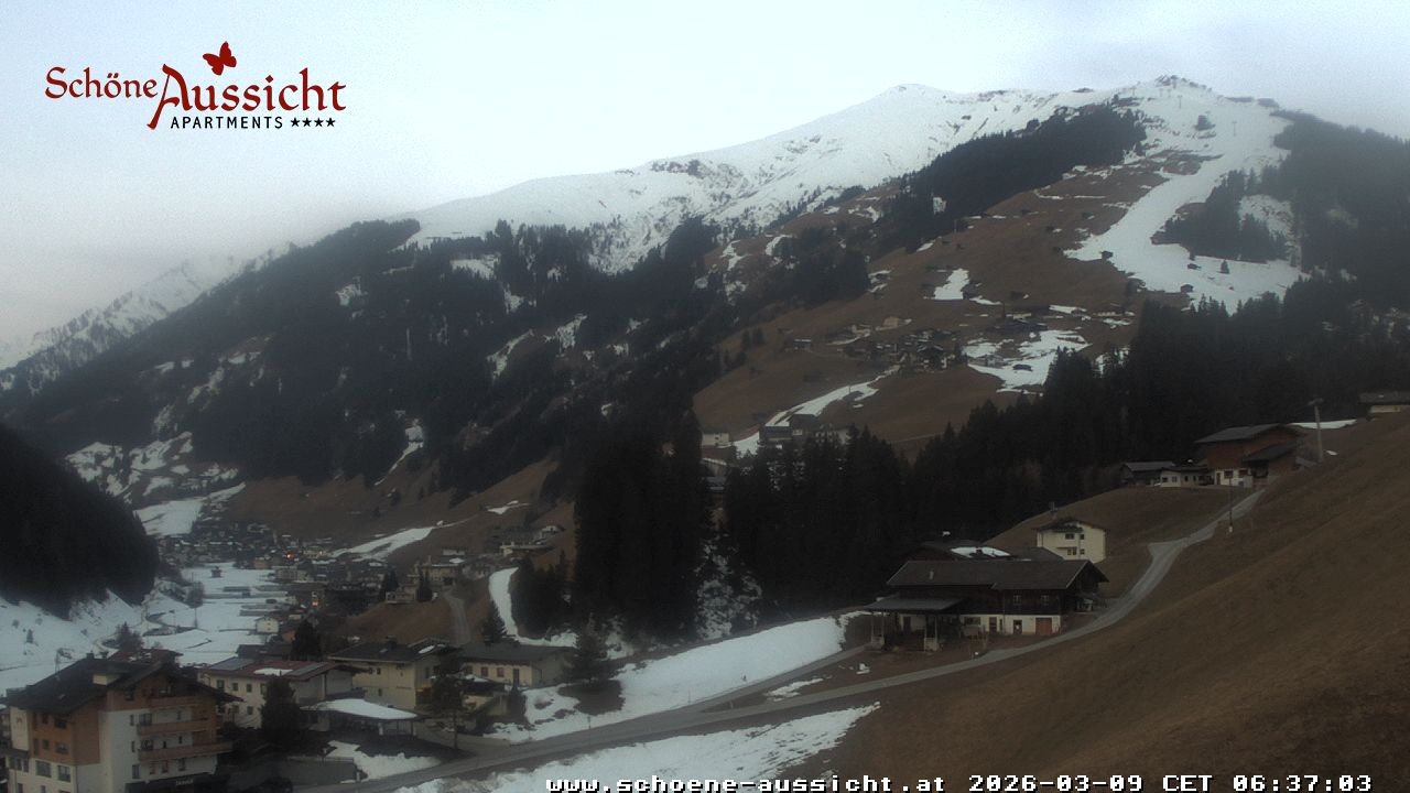 Archiv Foto Webcam Tux Lanersbach - Ausblick Appartements Schöne Aussicht