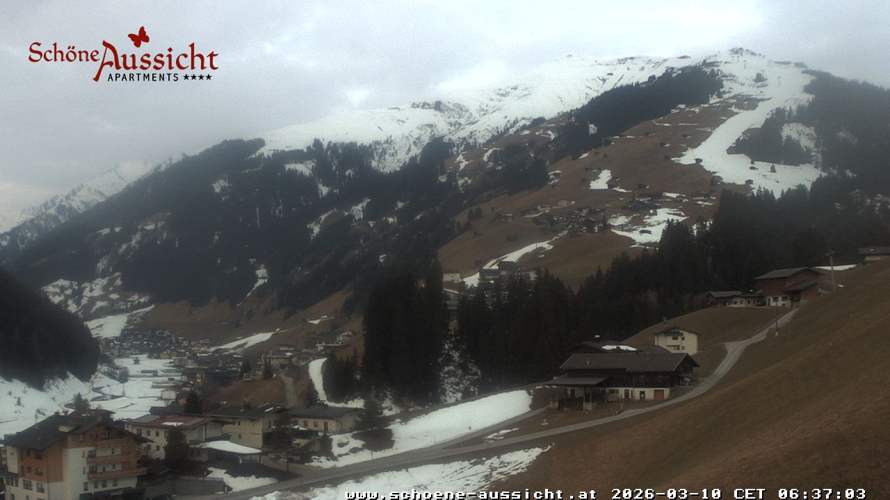 Archiv Foto Webcam Tux Lanersbach - Ausblick Appartements Schöne Aussicht