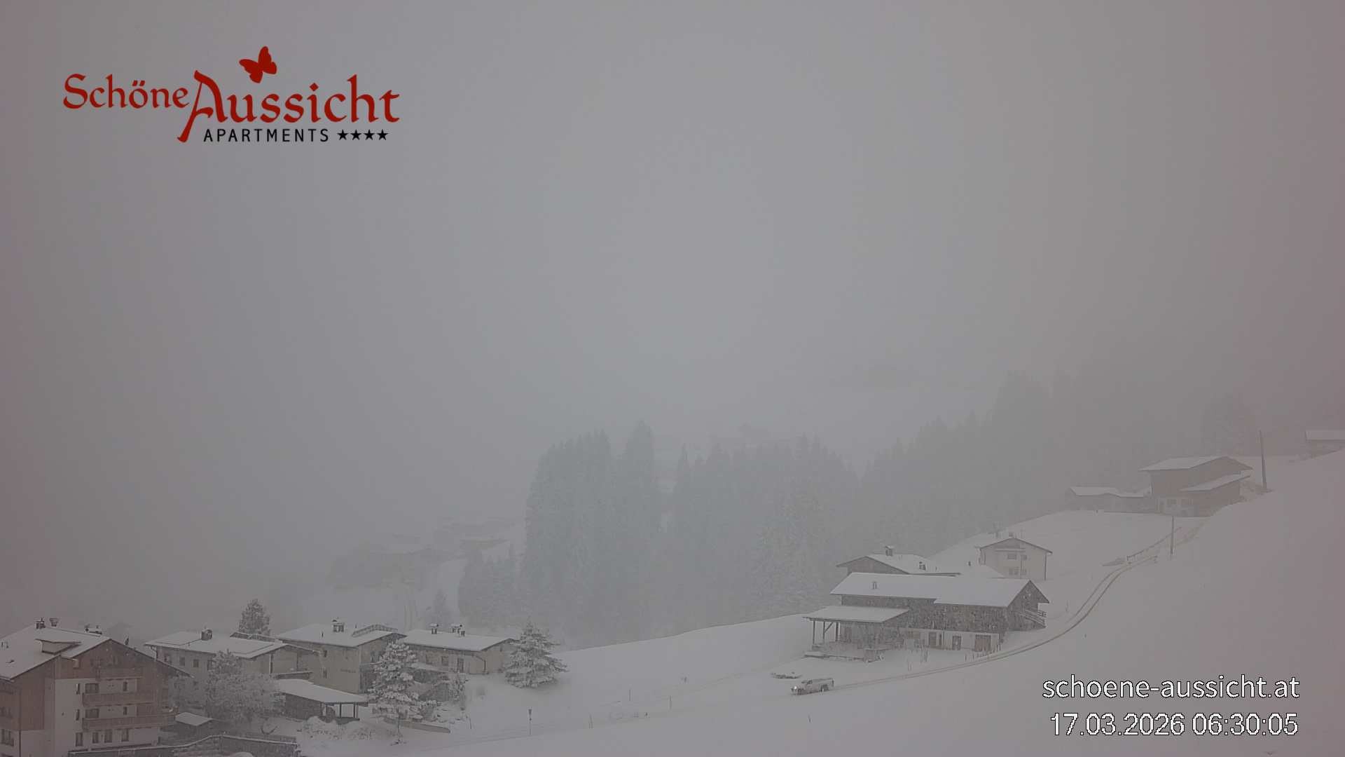 Archiv Foto Webcam Tux Lanersbach - Ausblick Appartements Schöne Aussicht