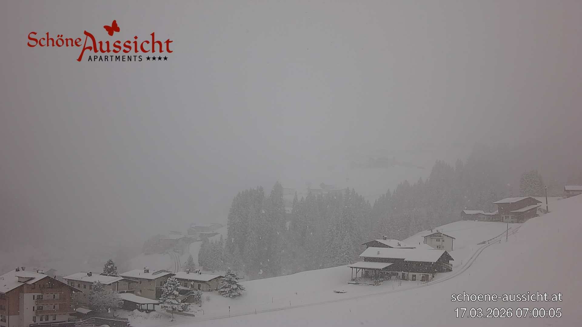 Archiv Foto Webcam Tux Lanersbach - Ausblick Appartements Schöne Aussicht