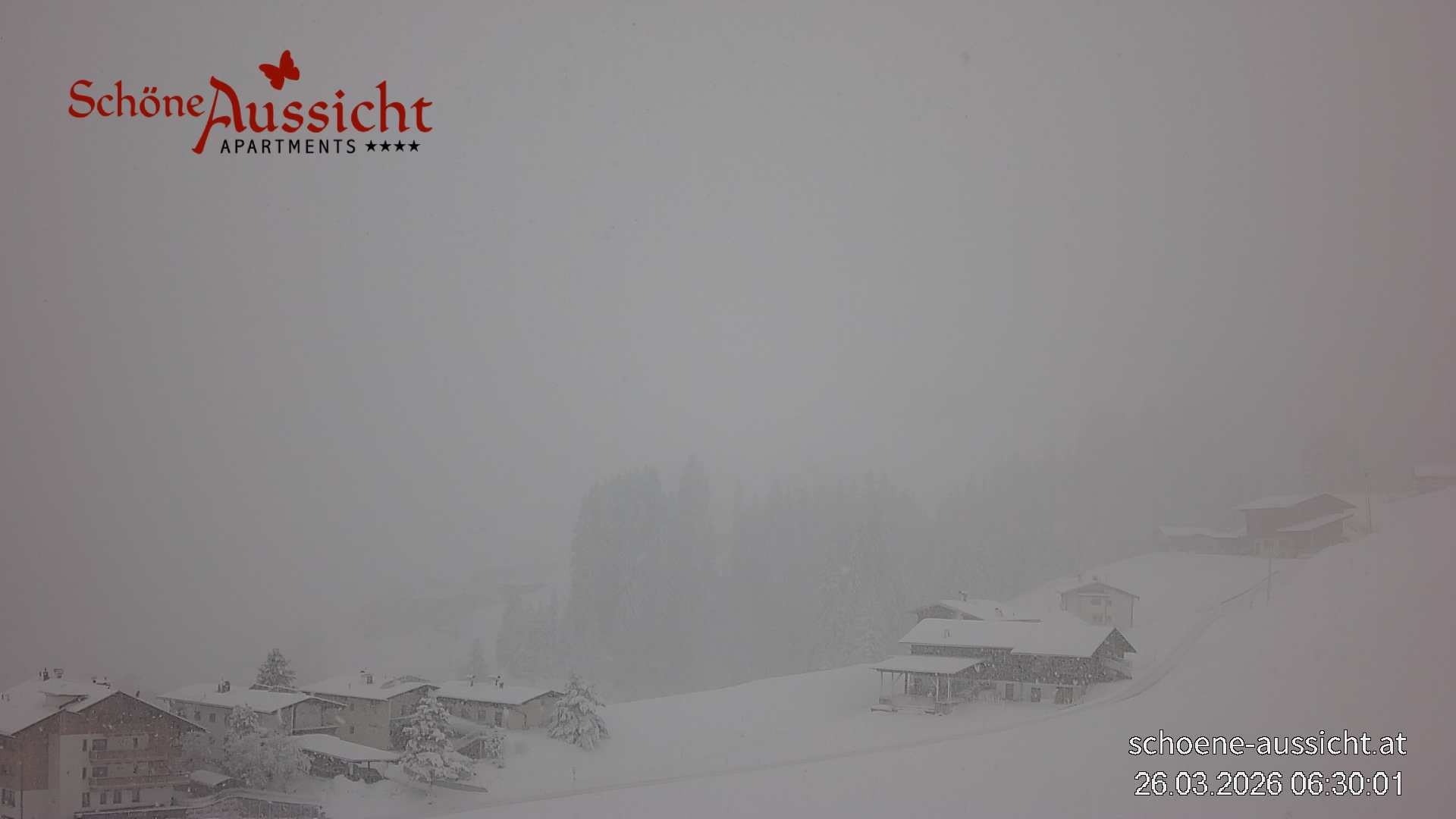 Archiv Foto Webcam Tux Lanersbach - Ausblick Appartements Schöne Aussicht