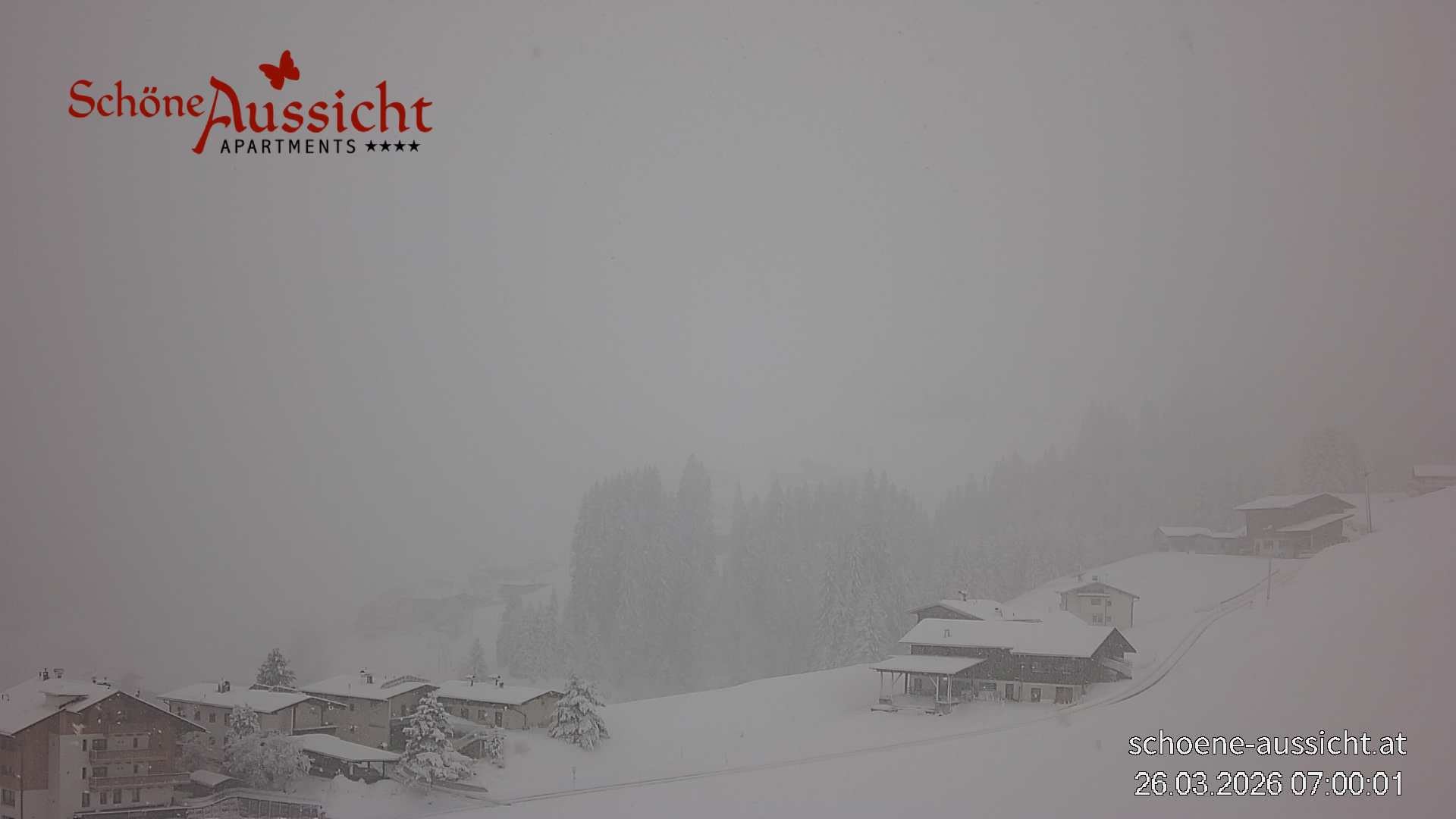 Archiv Foto Webcam Tux Lanersbach - Ausblick Appartements Schöne Aussicht